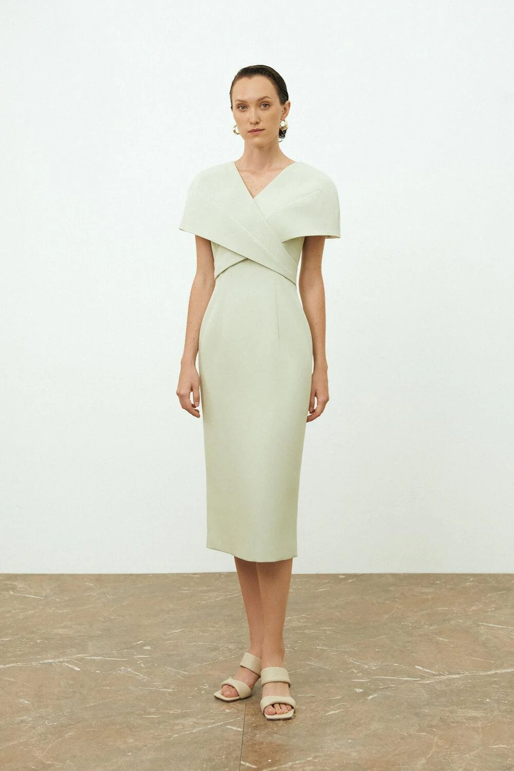 Renata Cape Sleeves Dress - necksoother