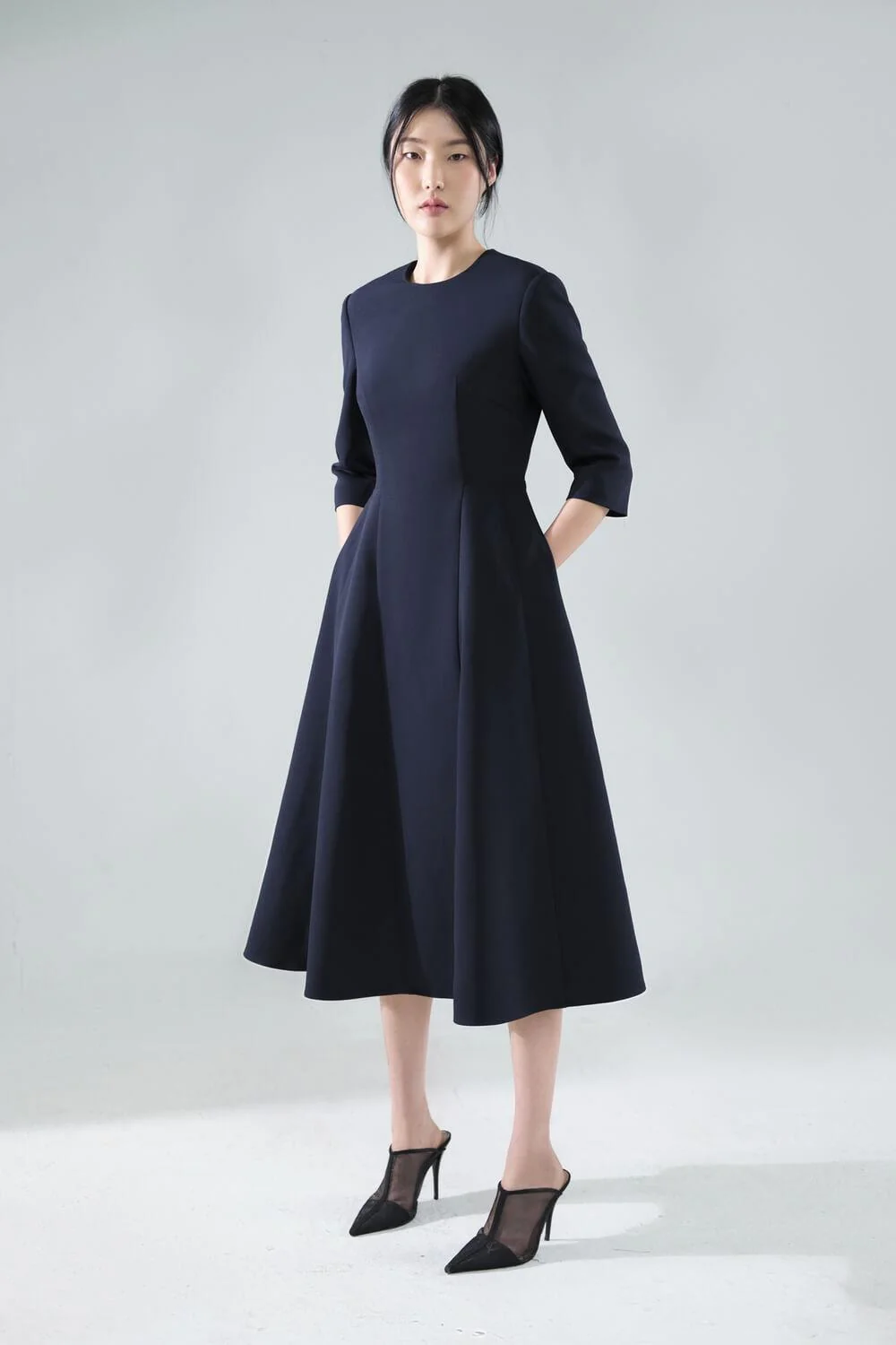 Morticia Round Neck Dress - necksoother