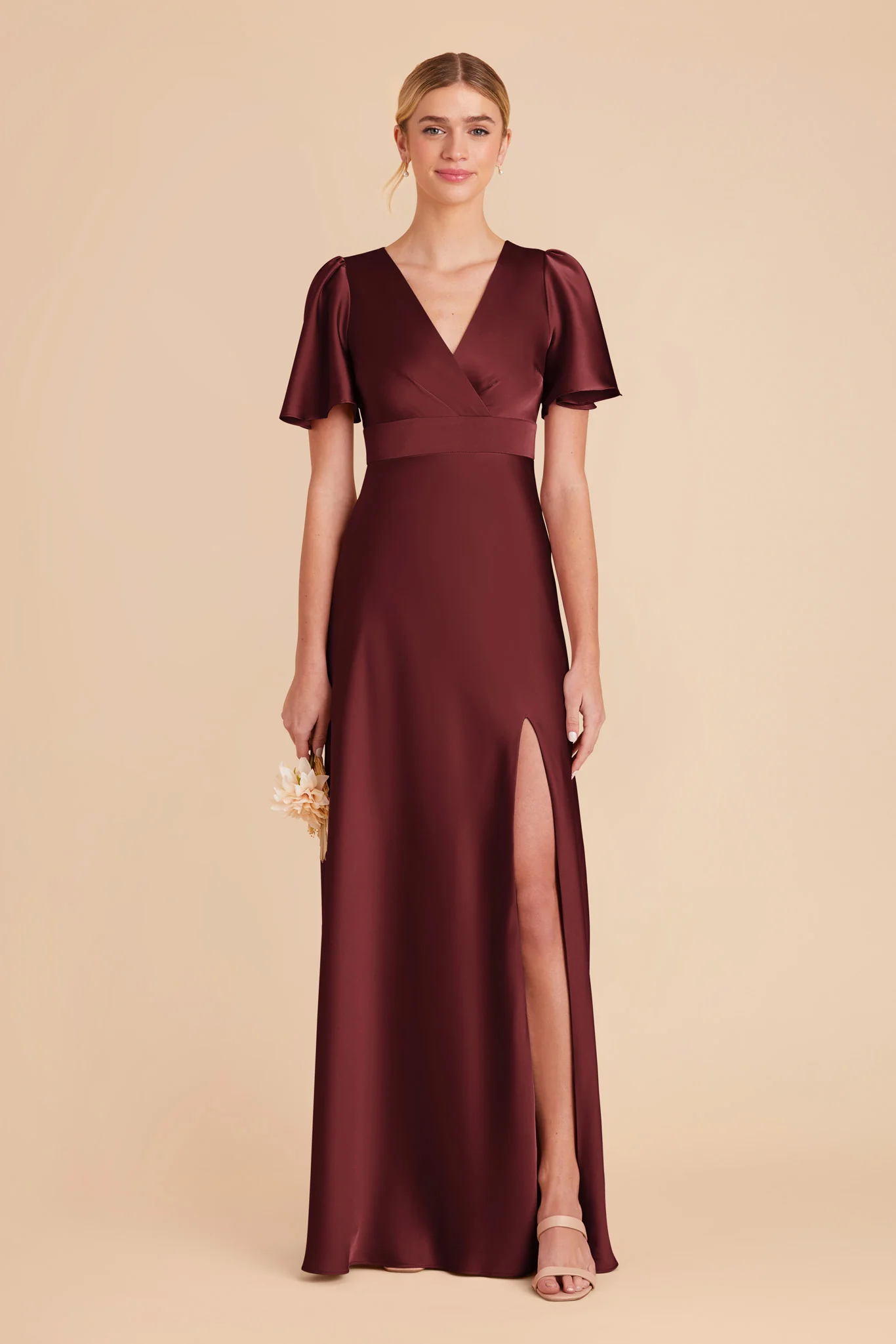 Marni Matte Satin Dress - Cabernet - necksoother