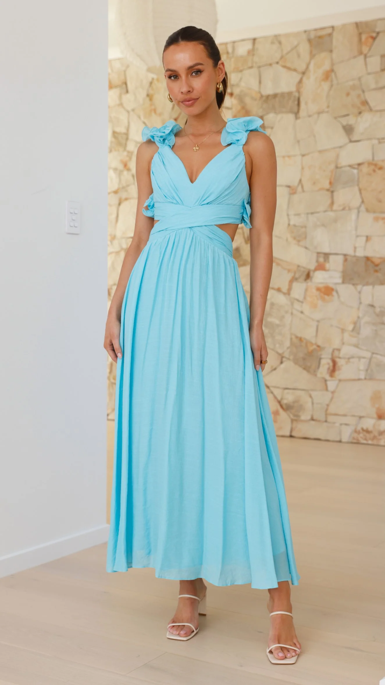 Galilhai Maxi Dress - Blue - necksoother