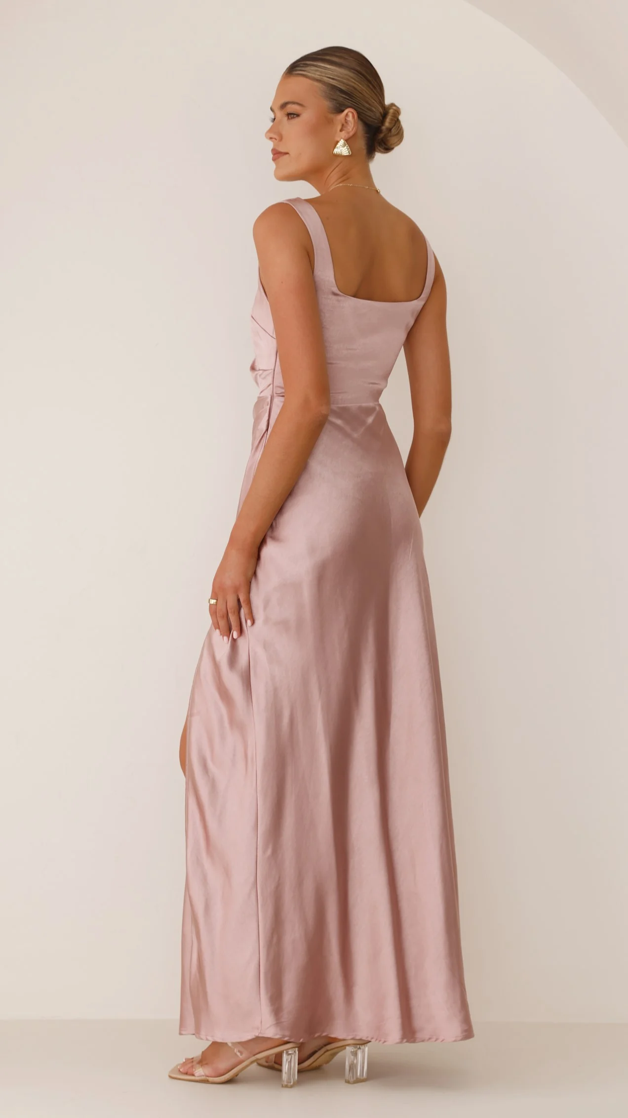 Alaria Maxi Dress - Dusty Pink - necksoother
