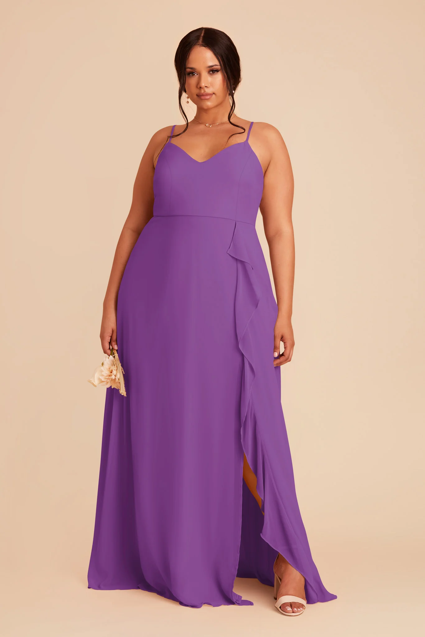 Theresa Chiffon Dress - Amethyst - necksoother