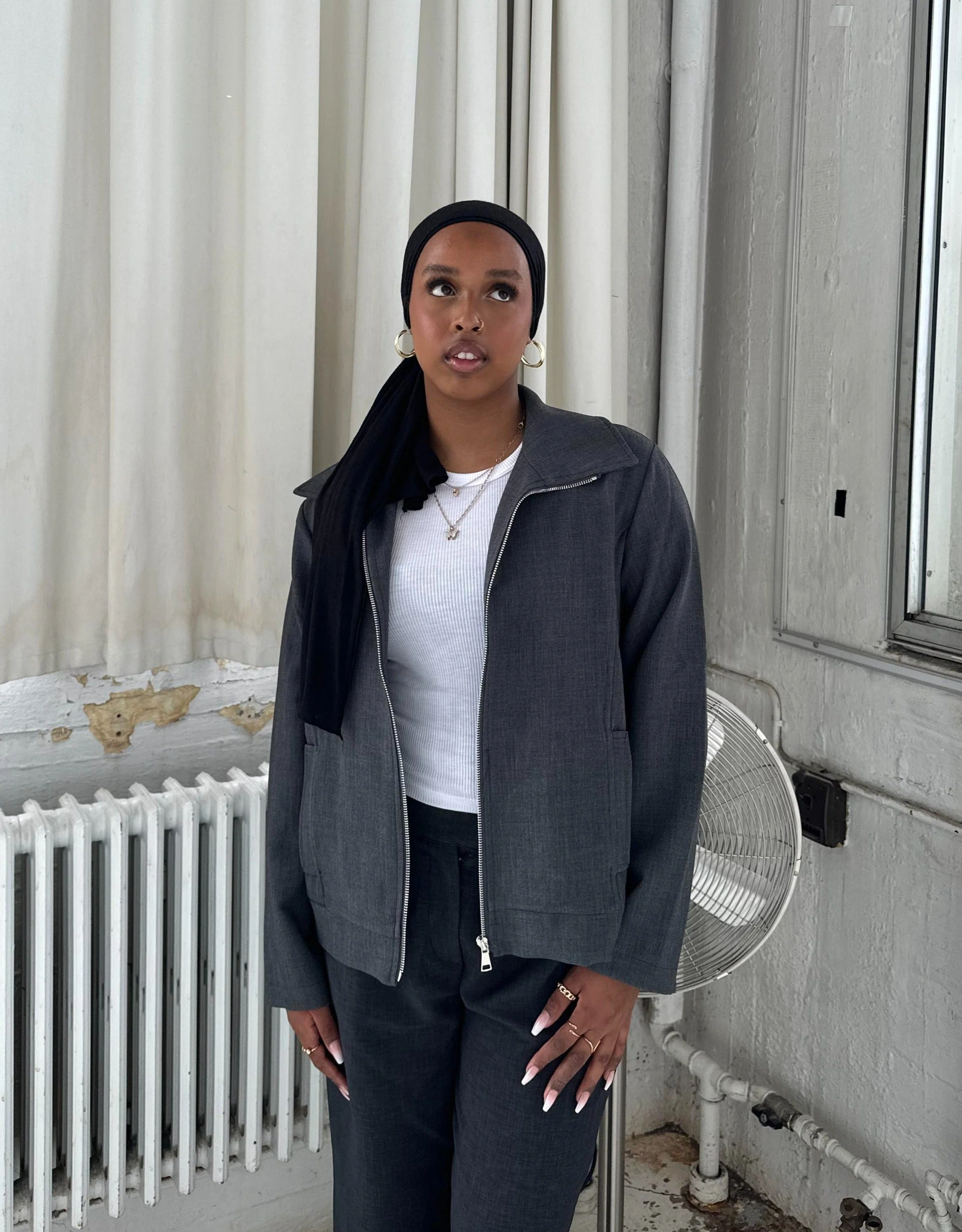 Melania suit jacket - Grey - necksoother