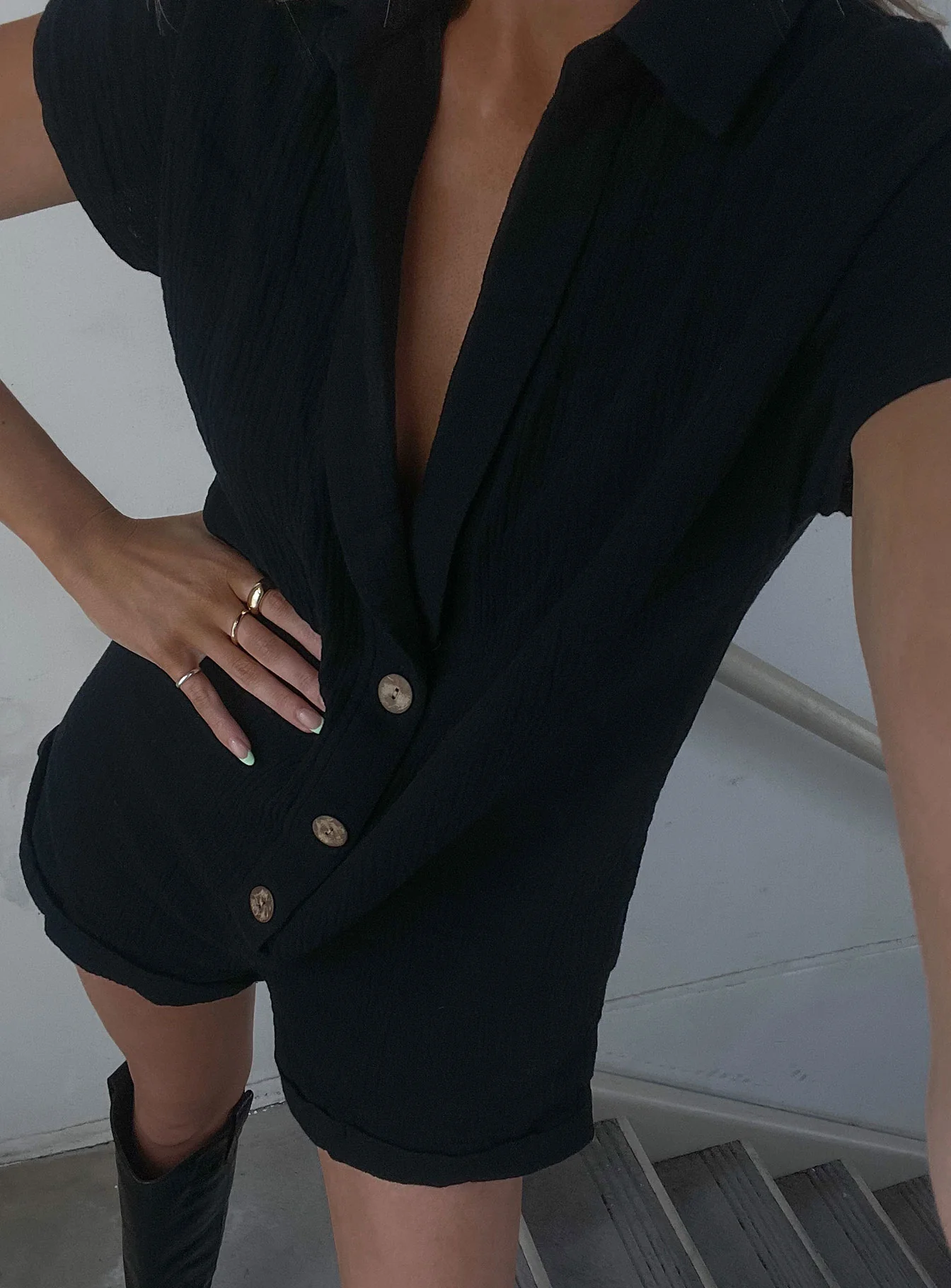 Vixen Romper Black - necksoother