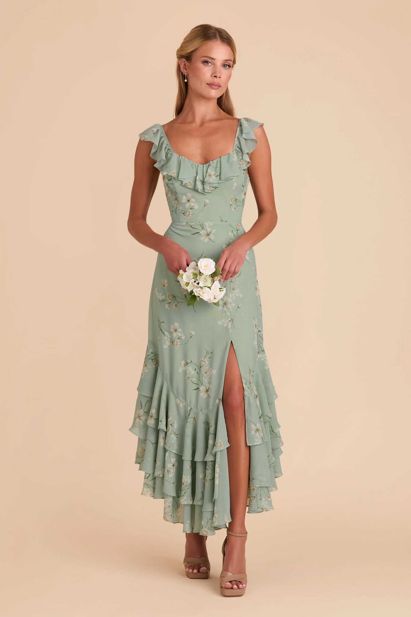 Ginny Chiffon Dress - Sage Le Fleur - necksoother