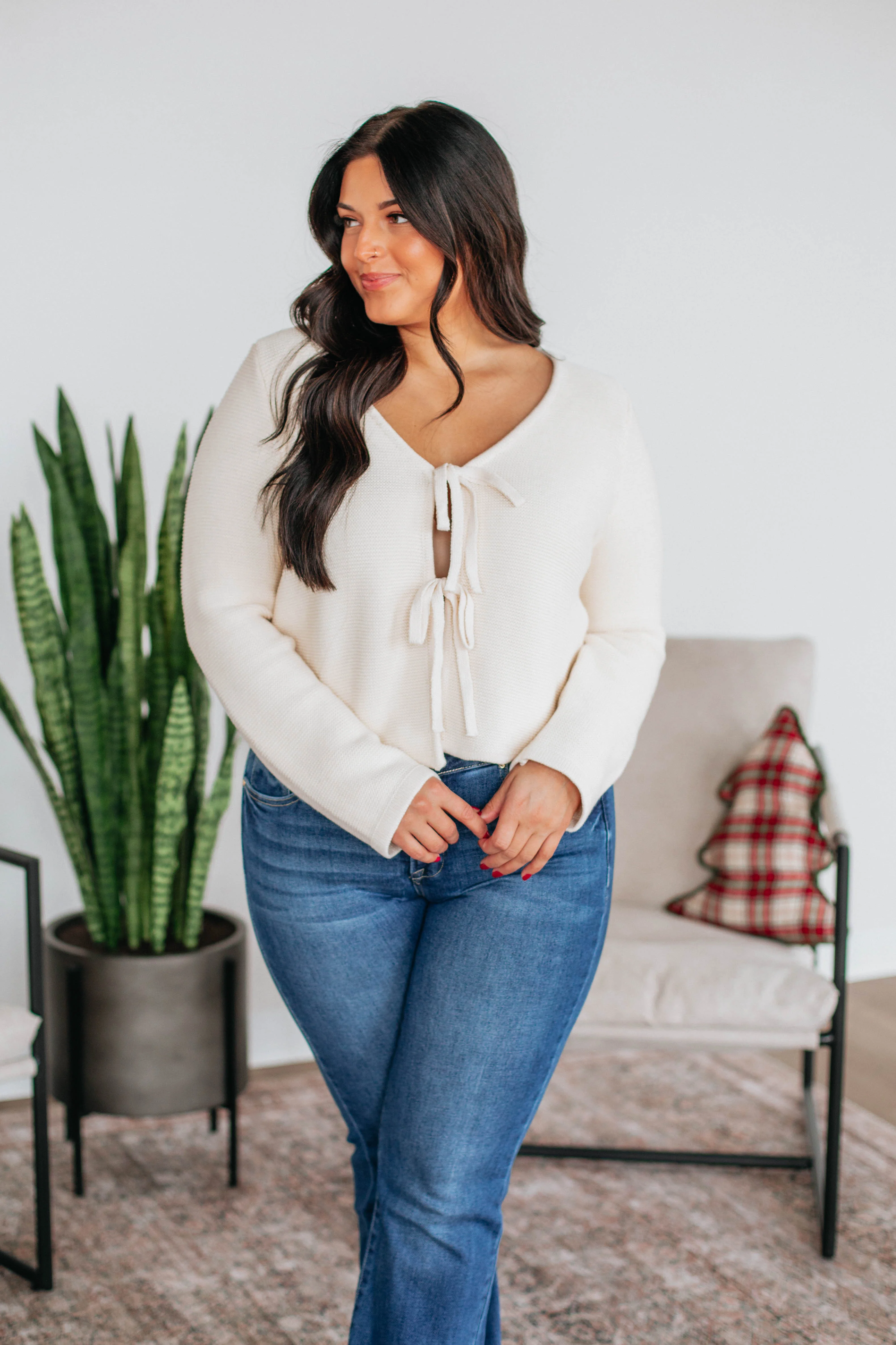 Hollie Knit Cardigan - Natural - necksoother