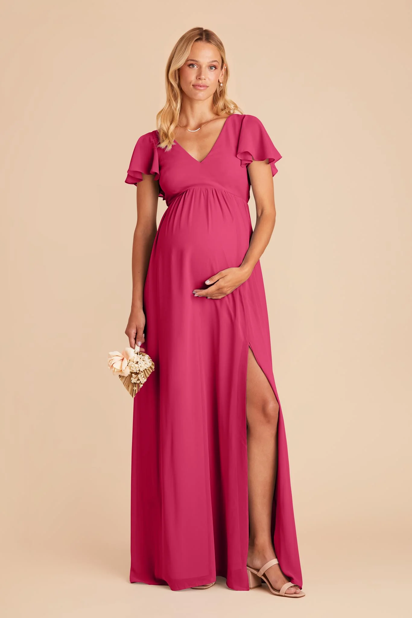 Hannah Empire Dress - Fuchsia - necksoother
