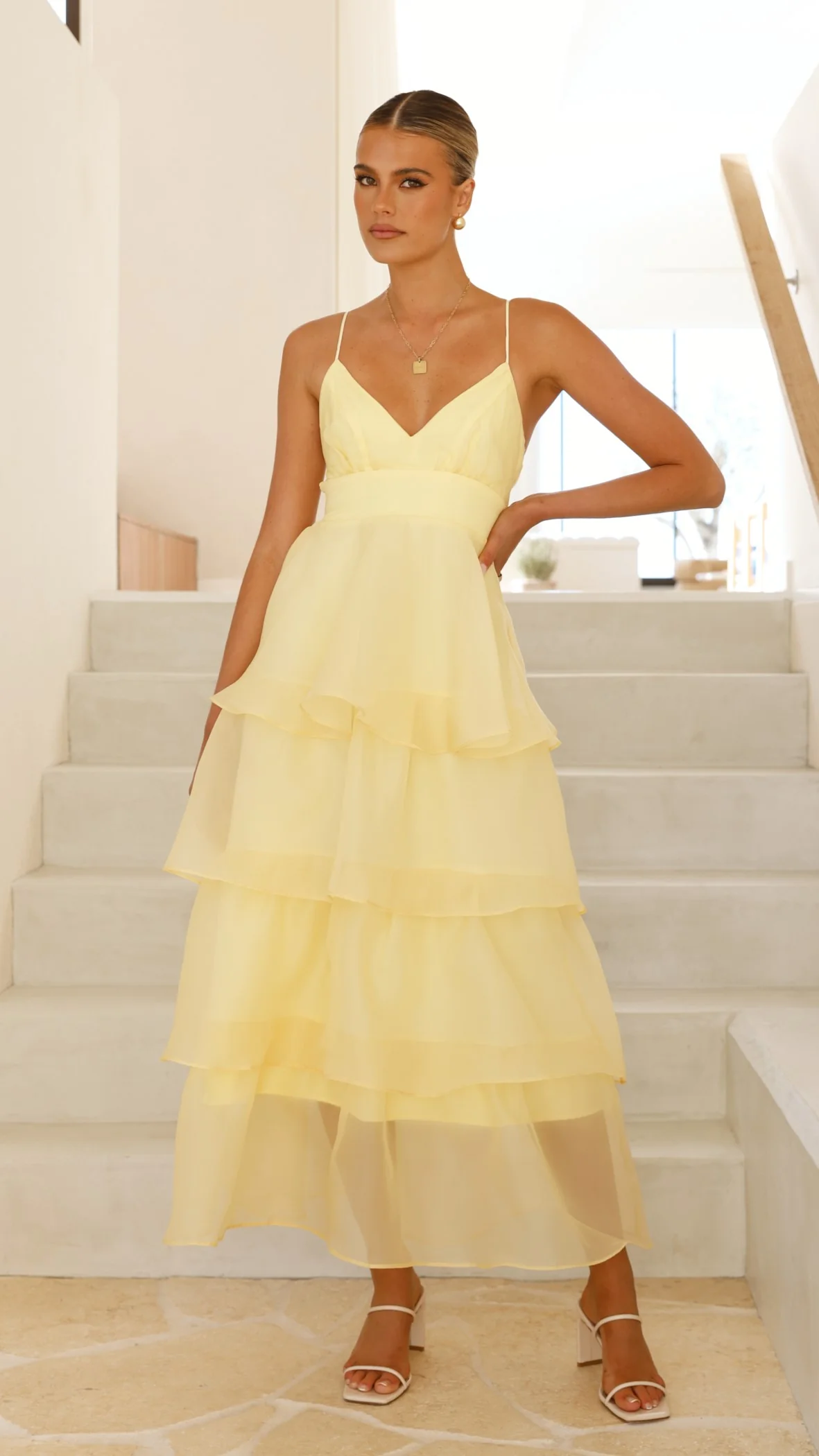 Shayla Maxi Dress - Yellow - necksoother