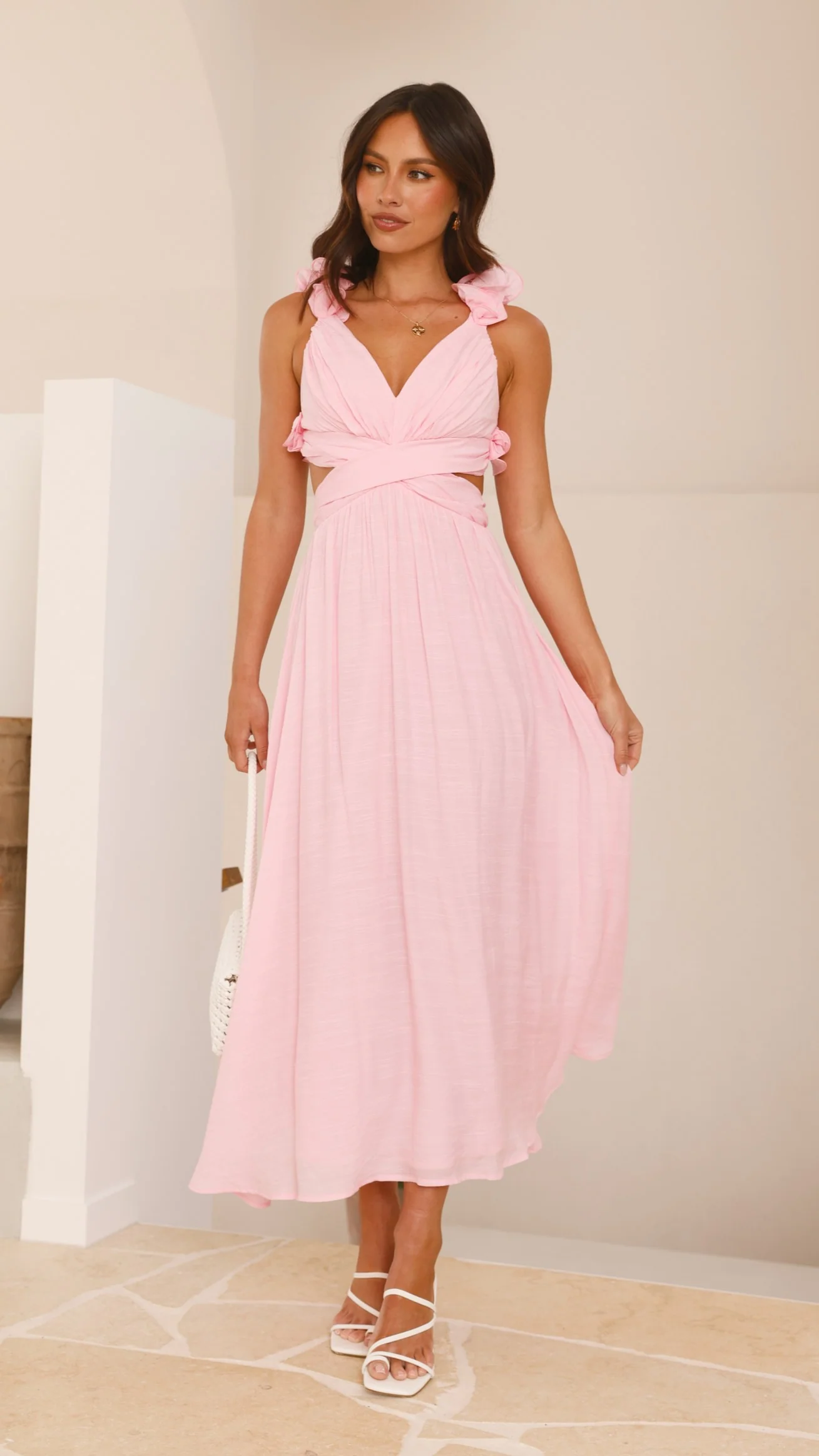 Galilhai Maxi Dress - Pink - necksoother