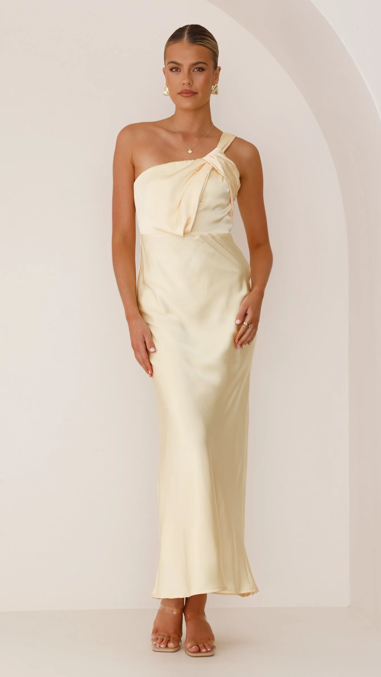 Greta Maxi Dress - Yellow - necksoother