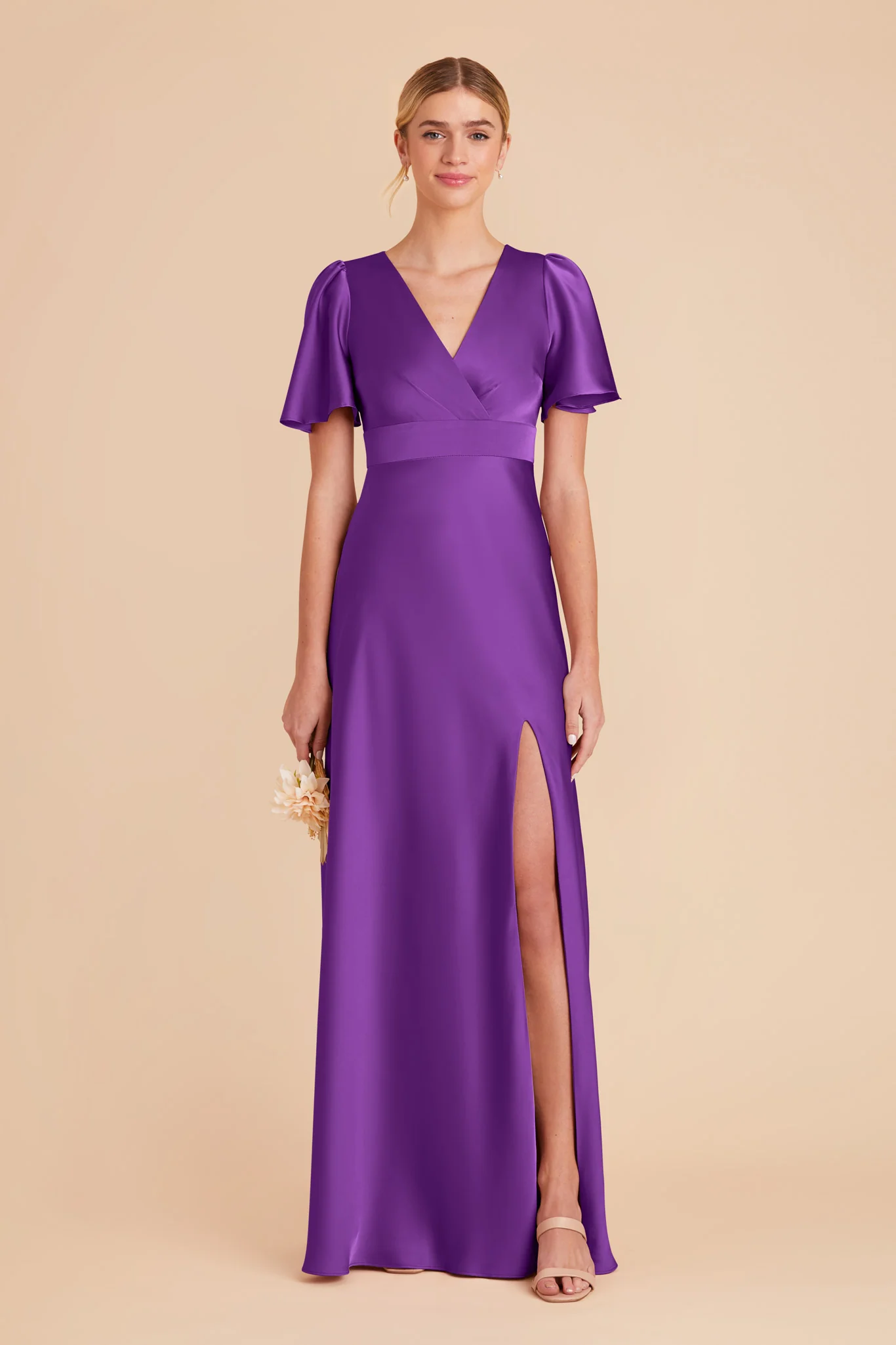 Marni Matte Satin Dress - Amethyst - necksoother