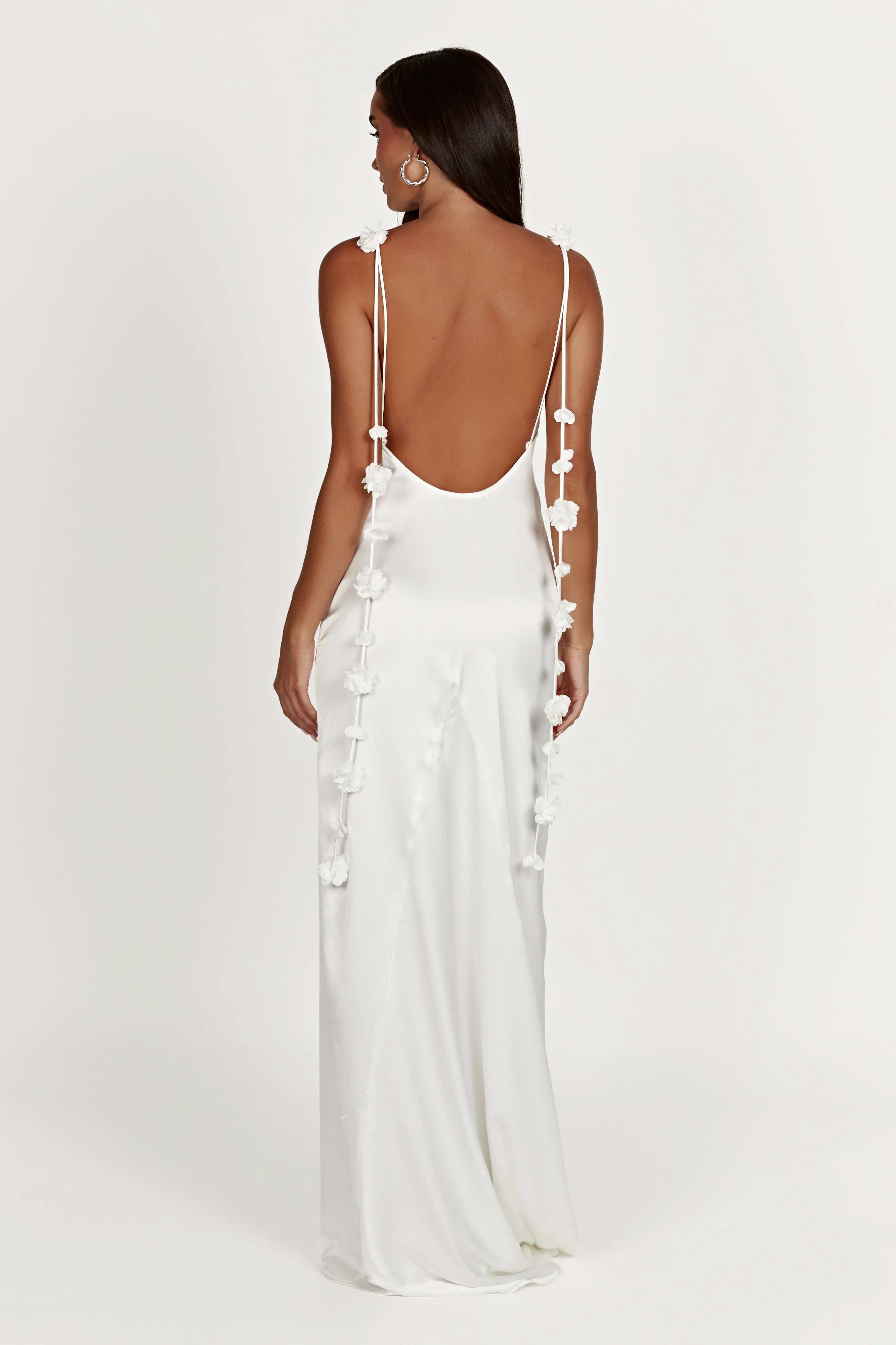 Elenora Rose Gown - White - necksoother