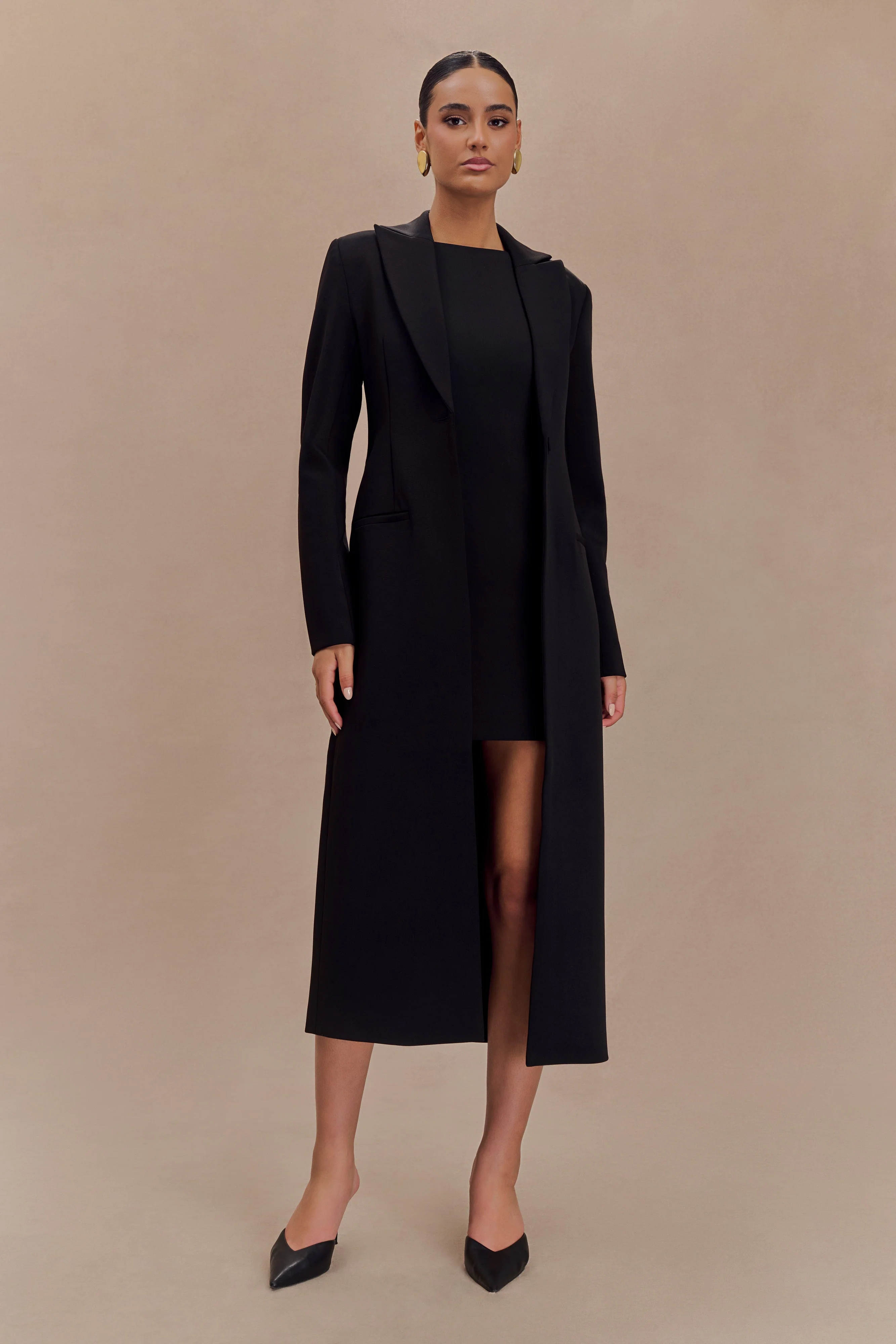 Caviar Suiting Coat - Black - necksoother