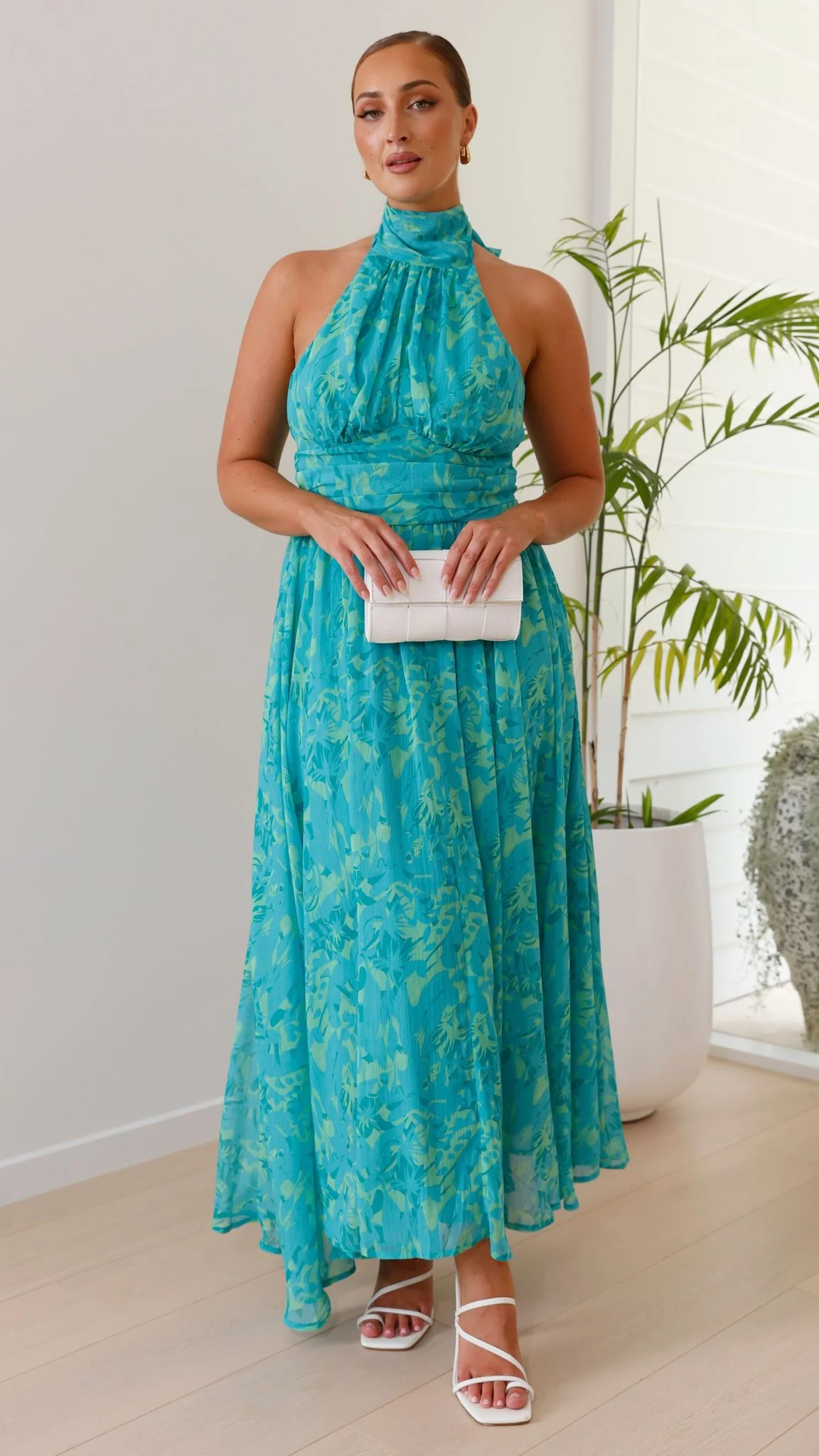 Zahava Maxi Dress - Green Floral - necksoother