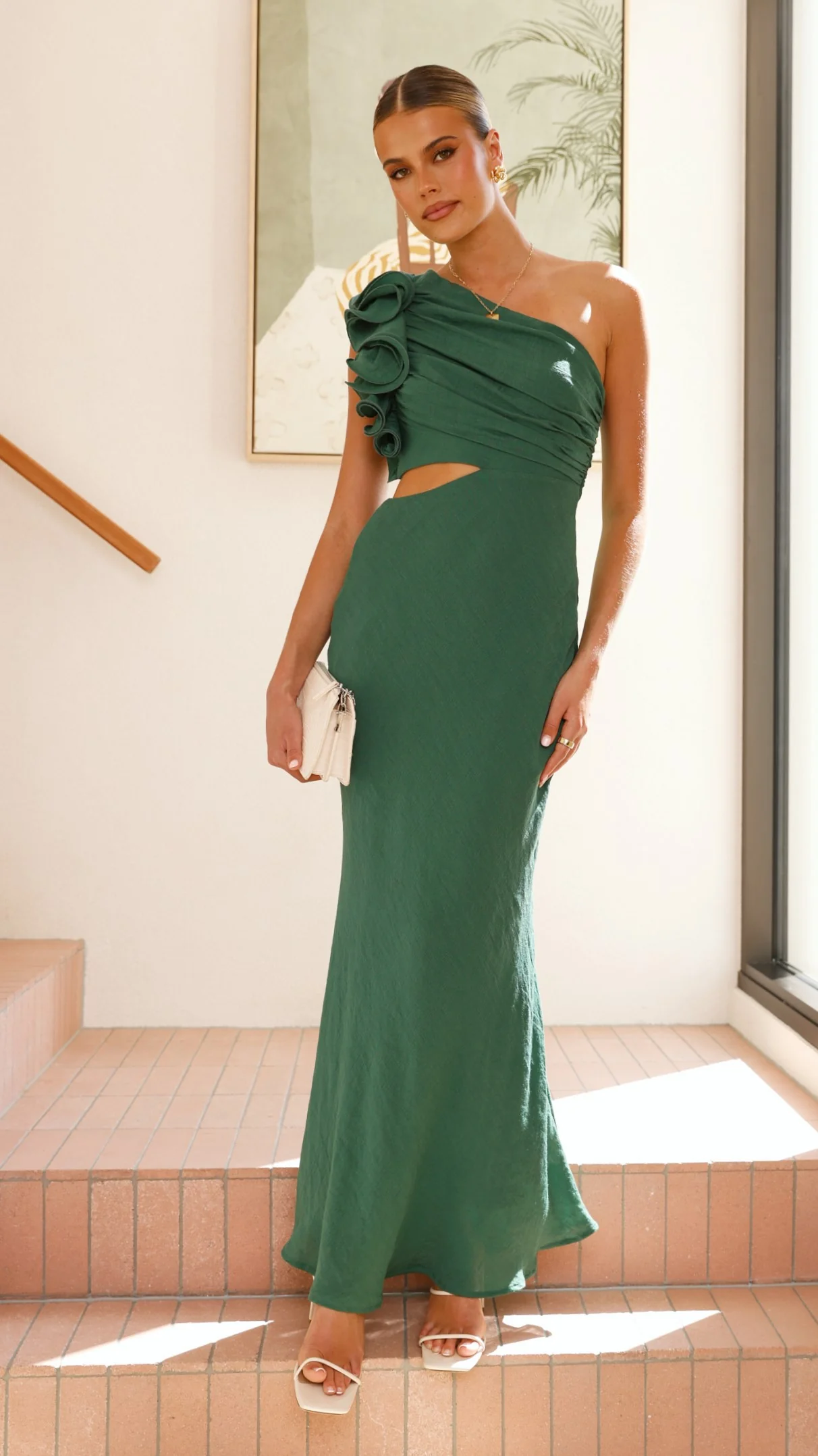 Amina Maxi Dress - Forest Green - necksoother