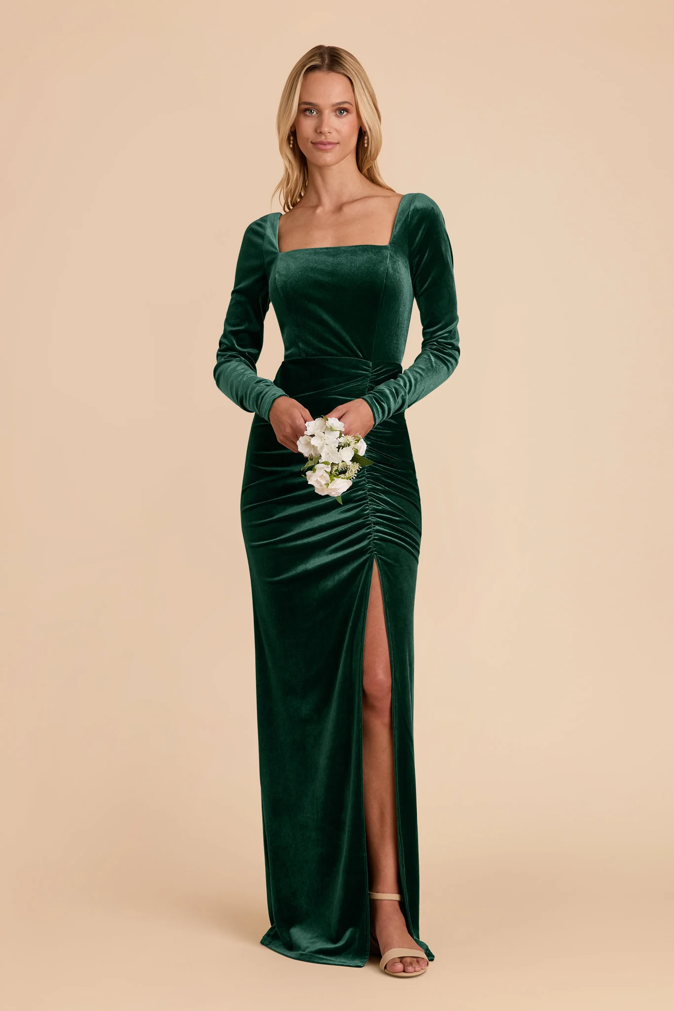 Ivy Velvet Dress - Emerald - necksoother