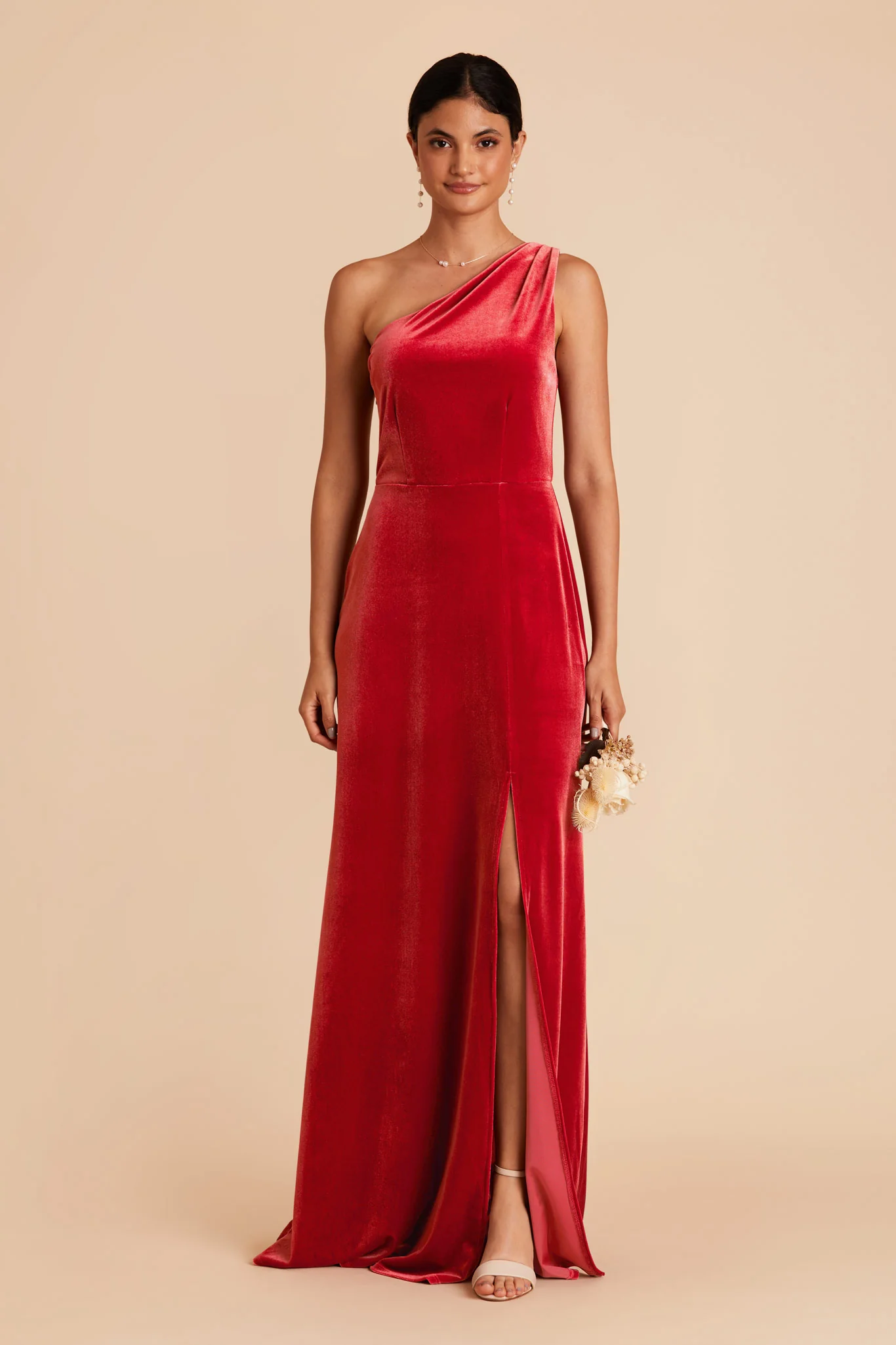 Kira Velvet Dress - Ruby Red - necksoother