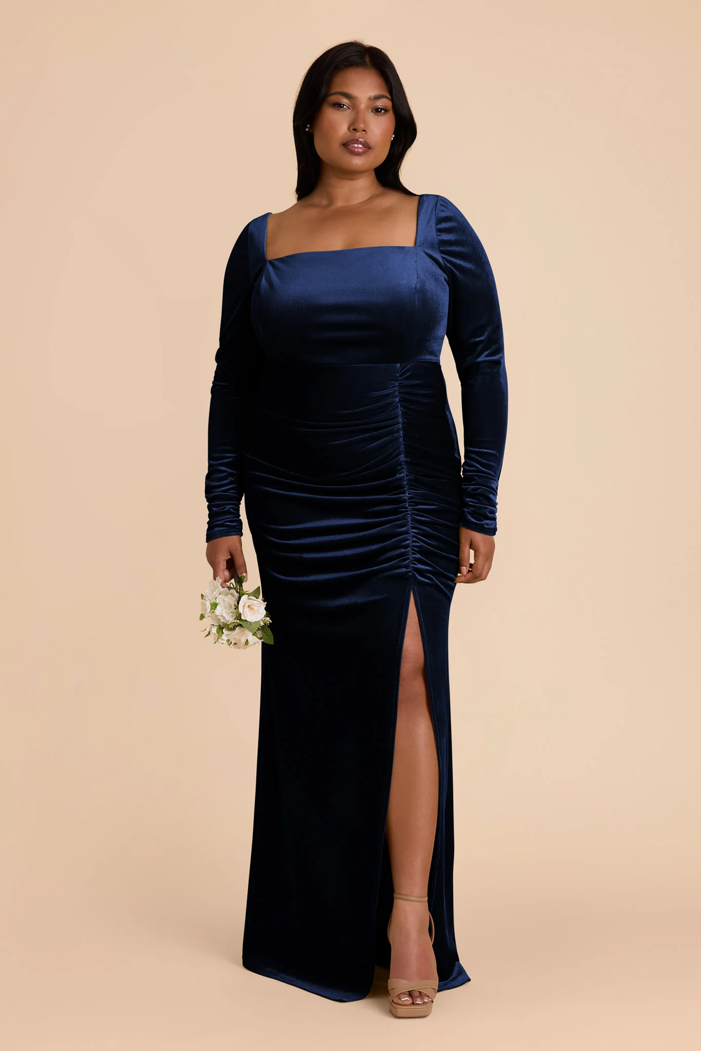 Ivy Velvet Dress - Sapphire Blue - necksoother