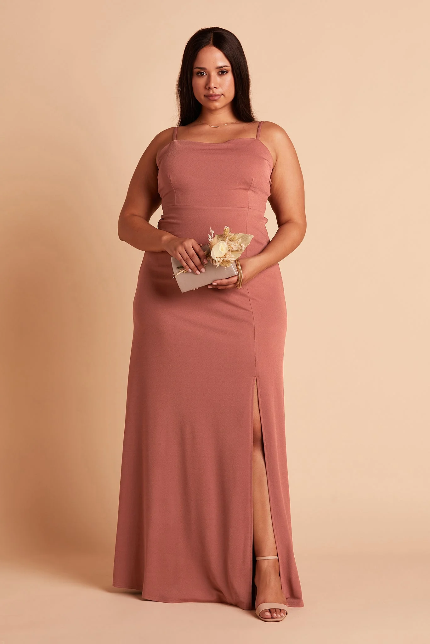 Benny Crepe Dress - Desert Rose - necksoother