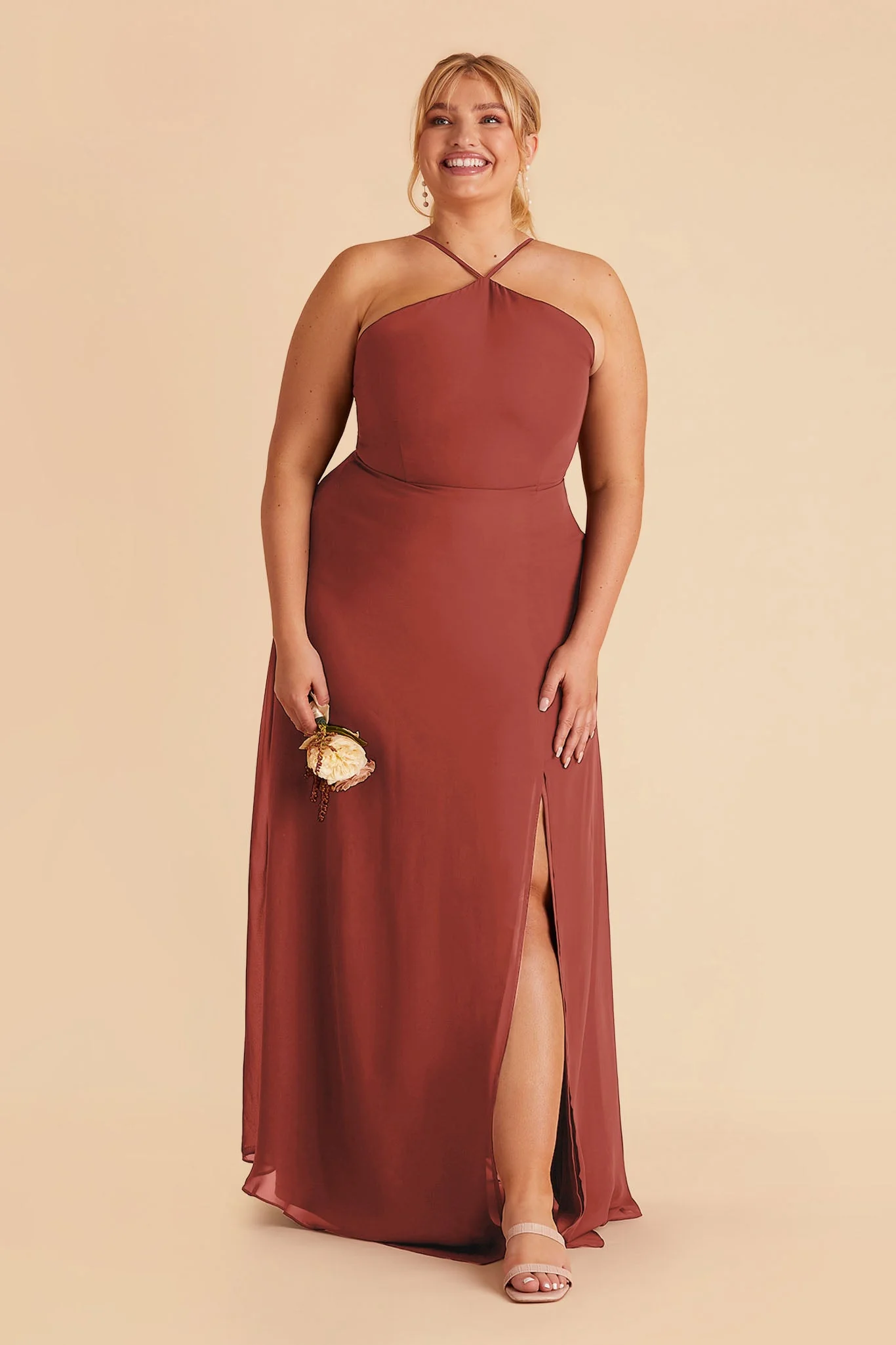 Juliet Chiffon Dress - Spice - necksoother