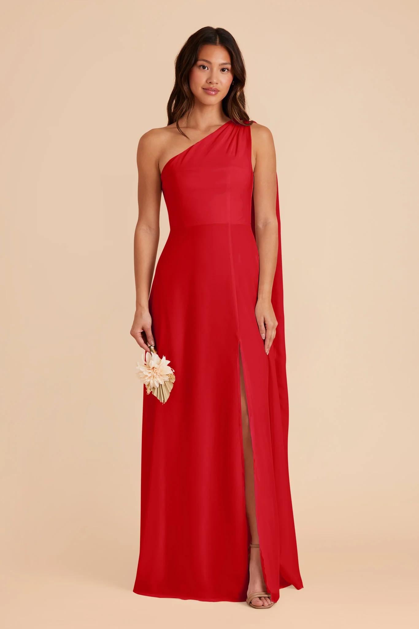 Melissa Chiffon Dress - Ruby Red - necksoother