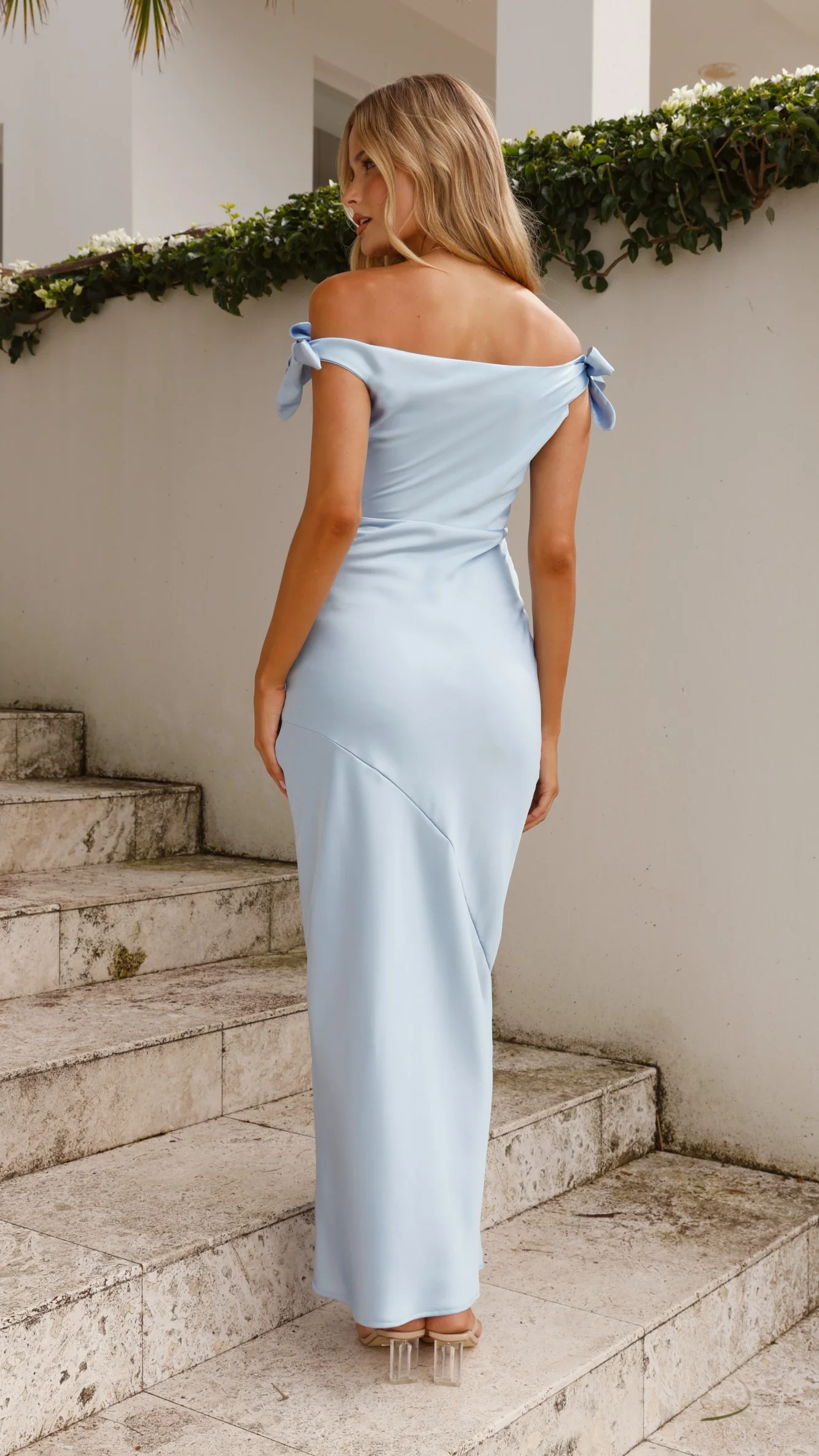 Frida Maxi Dress - Blue - necksoother