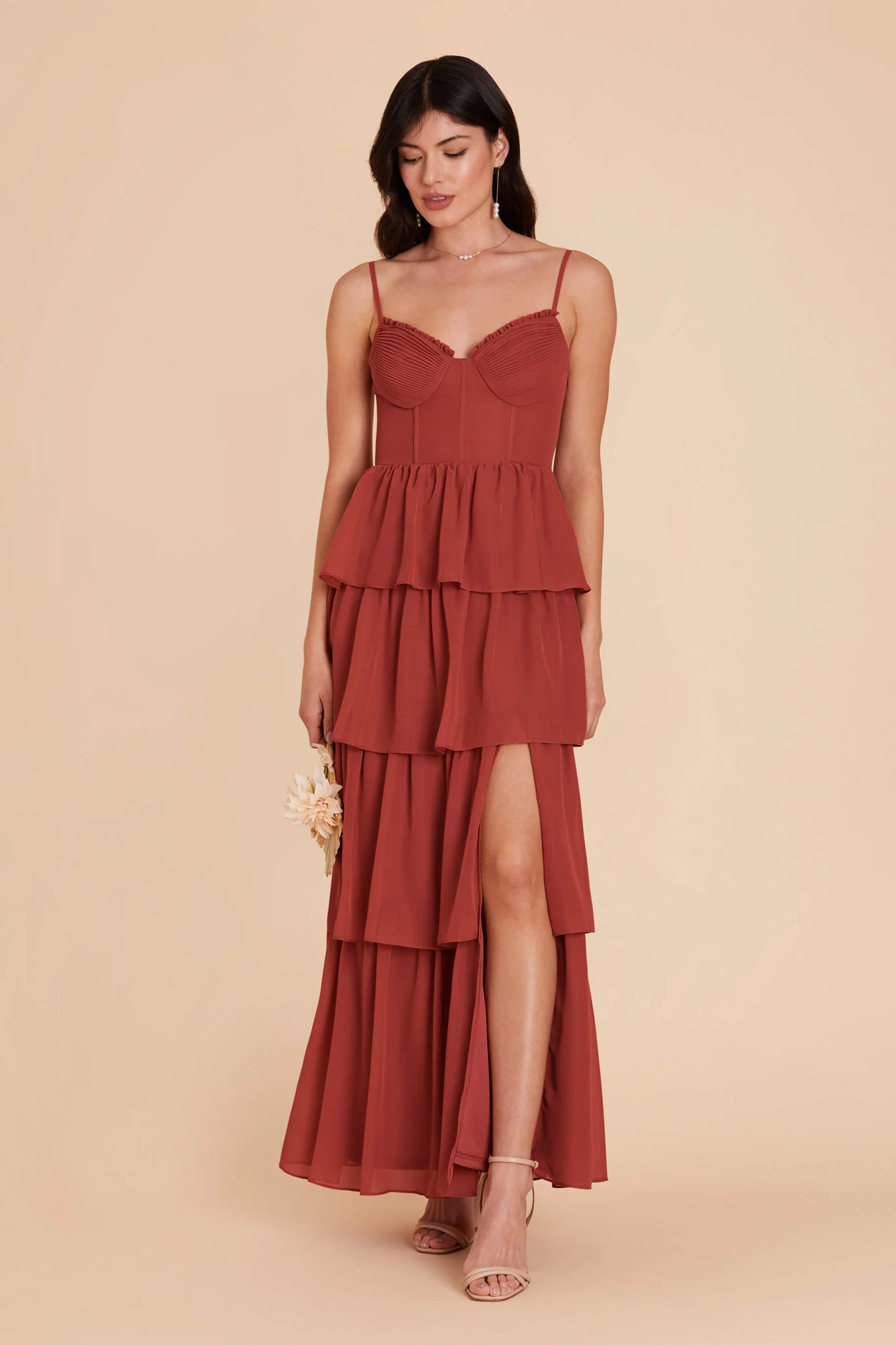 Lola Chiffon Dress - Spice - necksoother