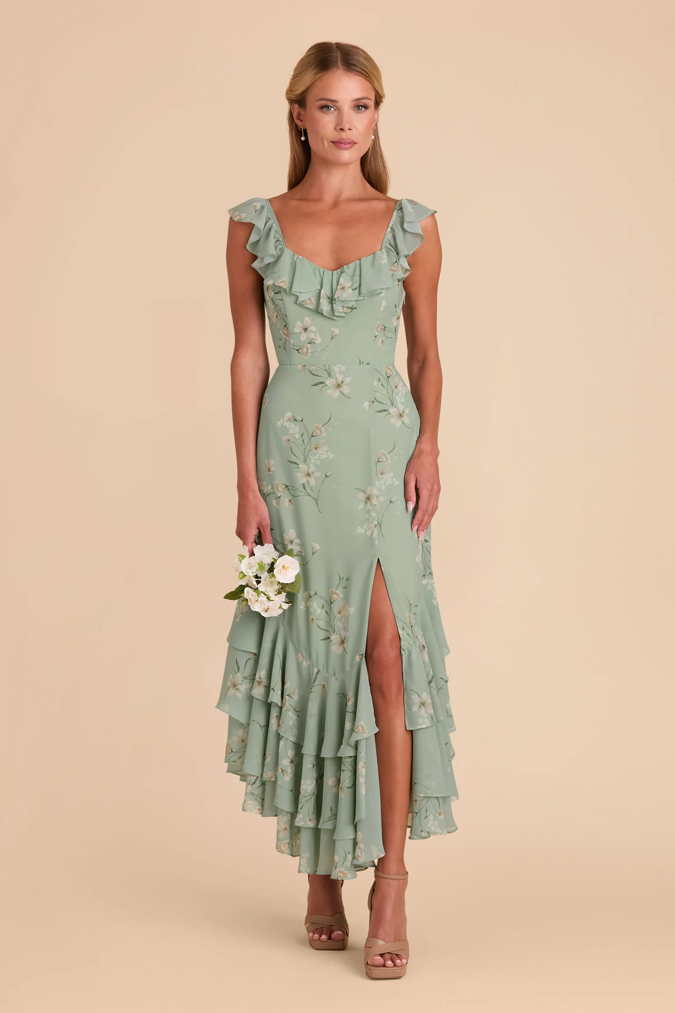 Ginny Chiffon Dress - Sage Le Fleur - necksoother