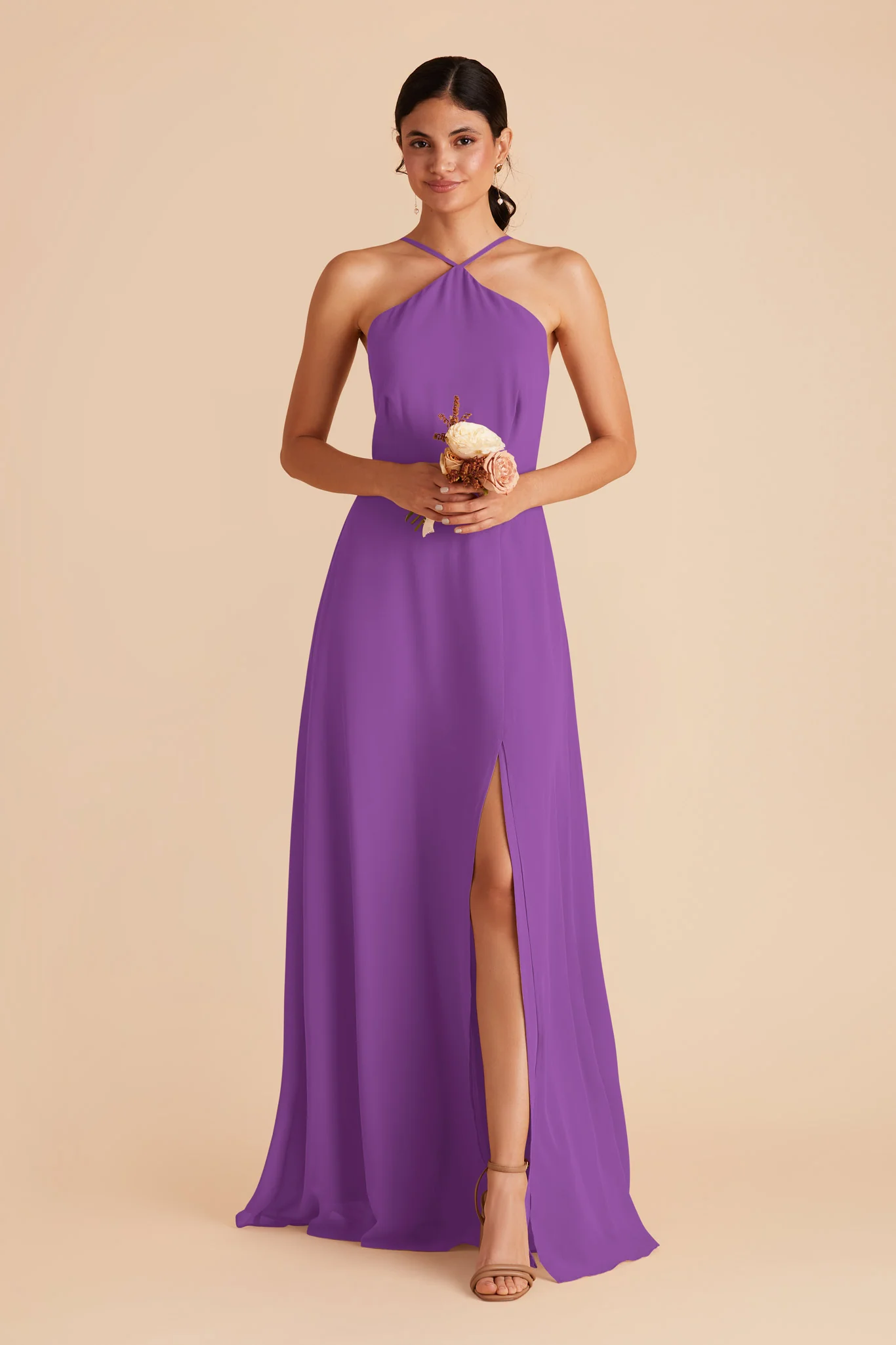 Juliet Chiffon Dress - Amethyst - necksoother