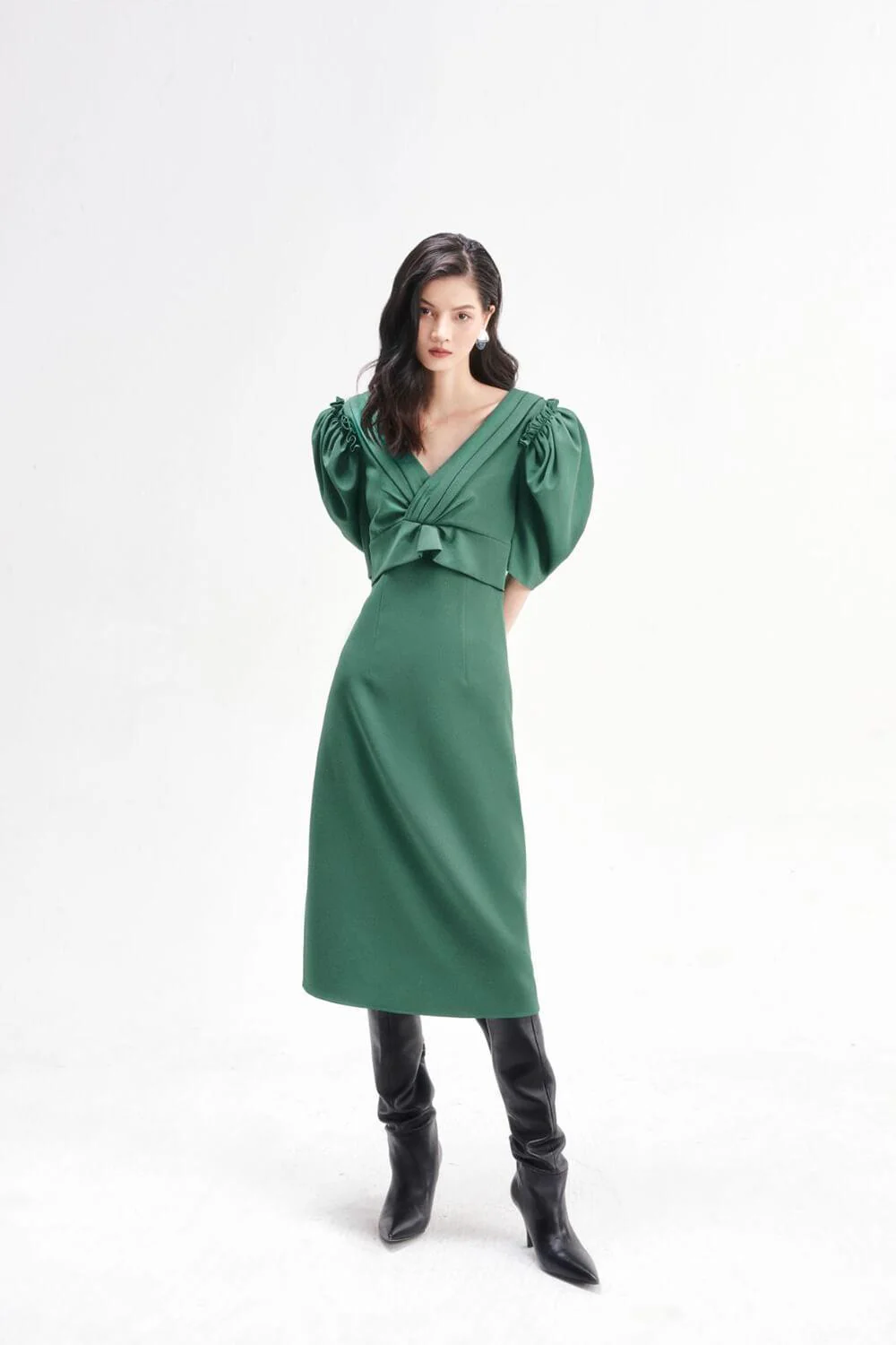 Grace Puffy Sleeves Dress - necksoother