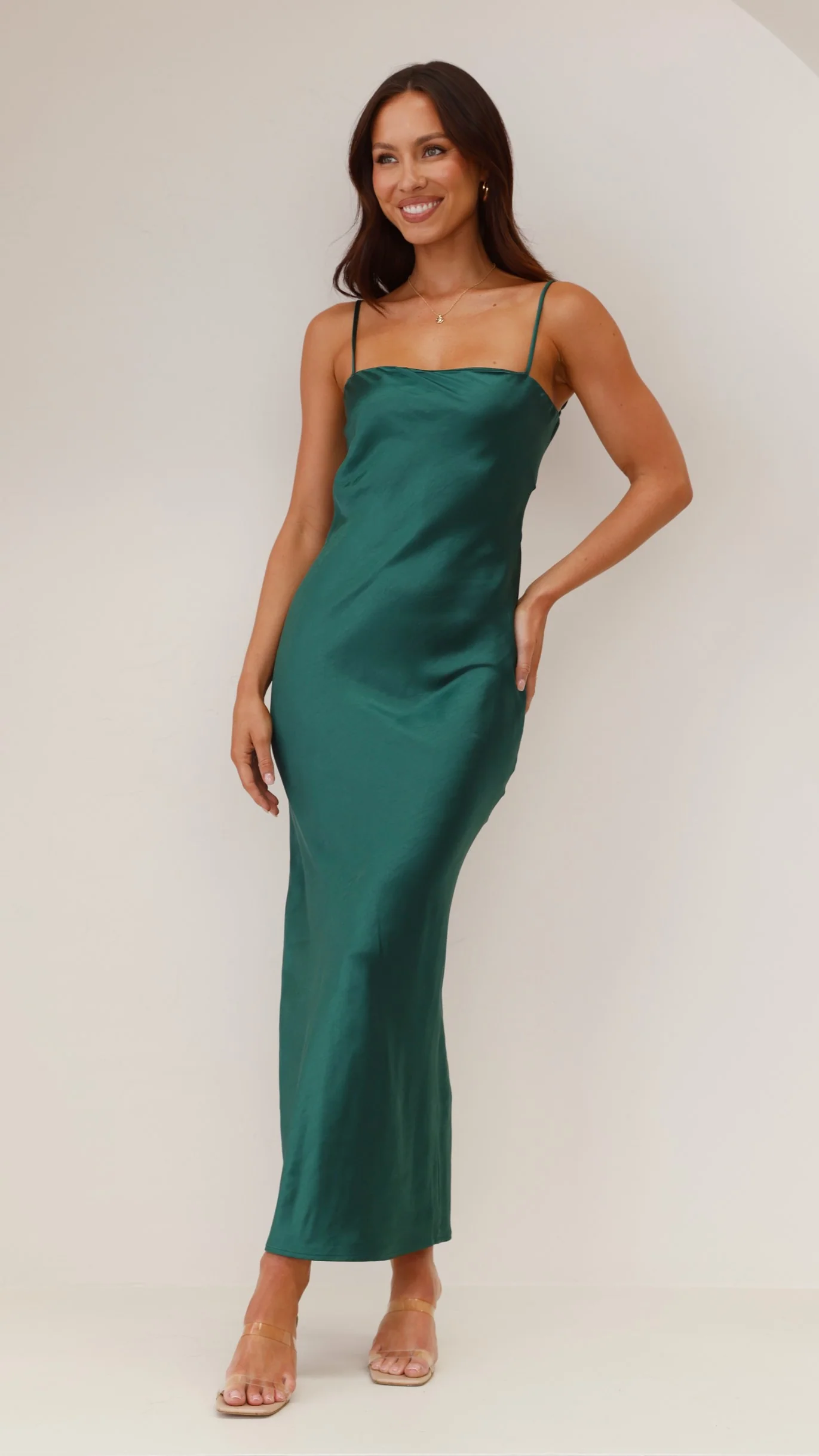 Keira Maxi Dress - Emerald - necksoother
