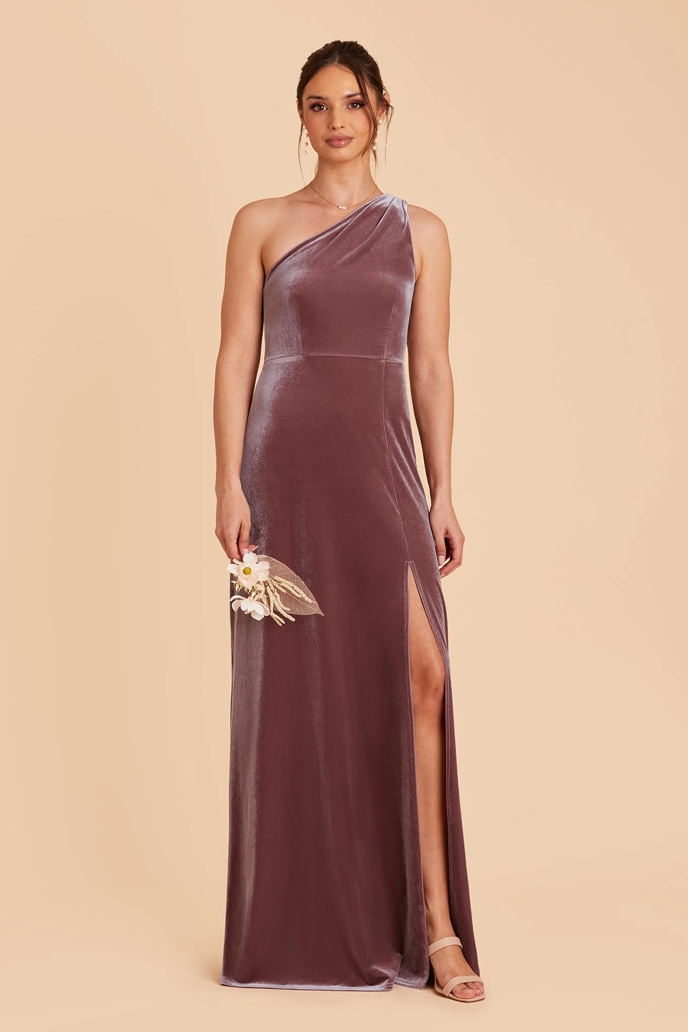 Kira Velvet Dress - Desert Rose - necksoother