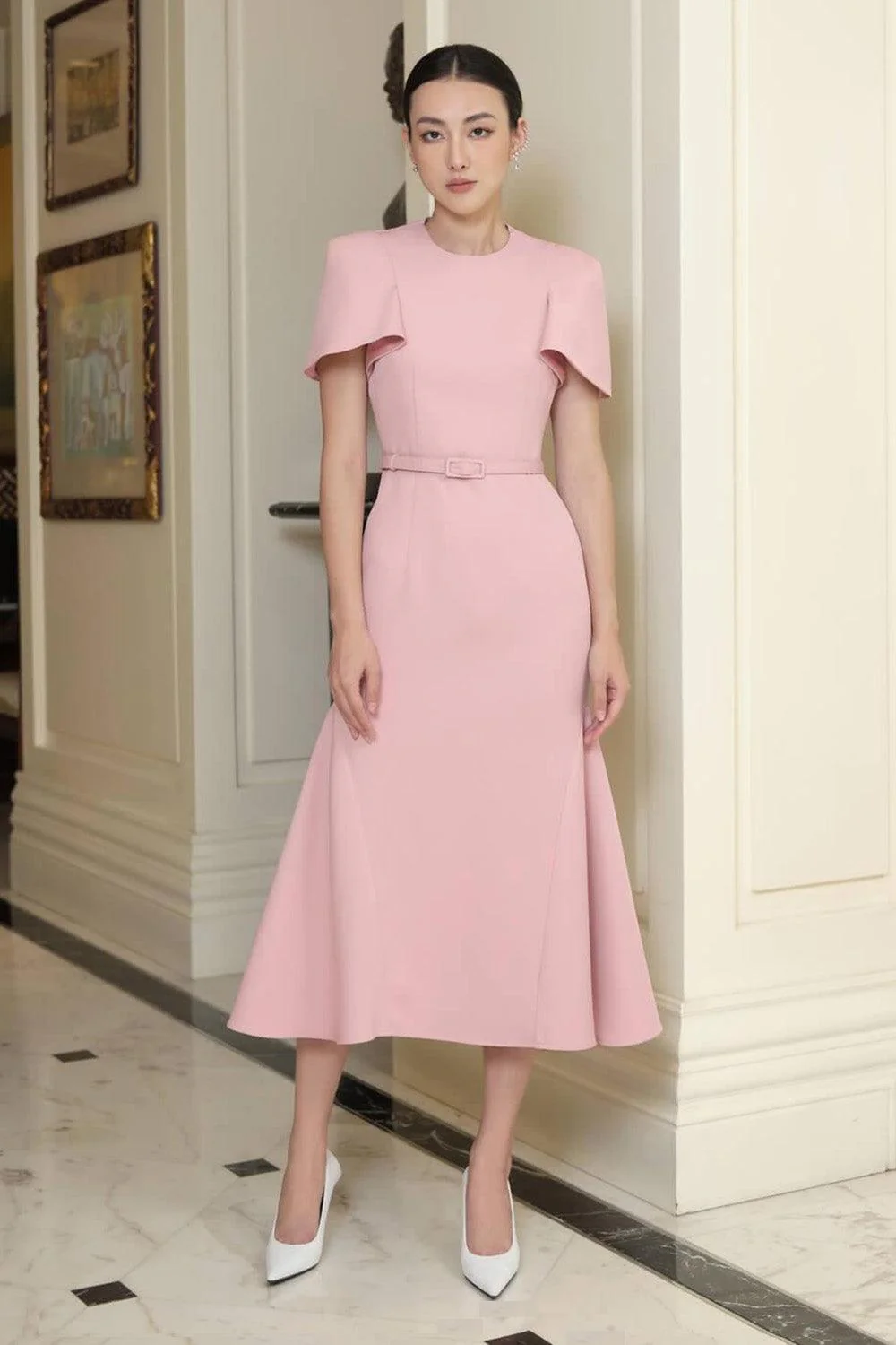 Nevel Round Neck Dress - necksoother