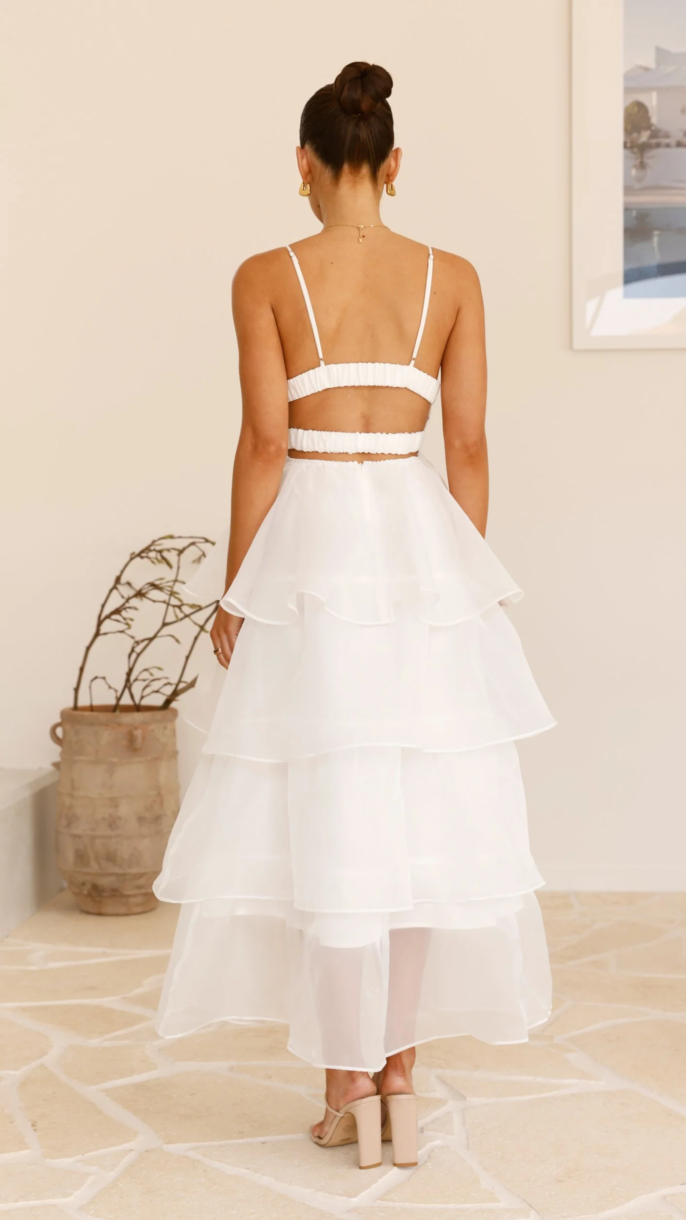 Shayla Maxi Dress - White - necksoother