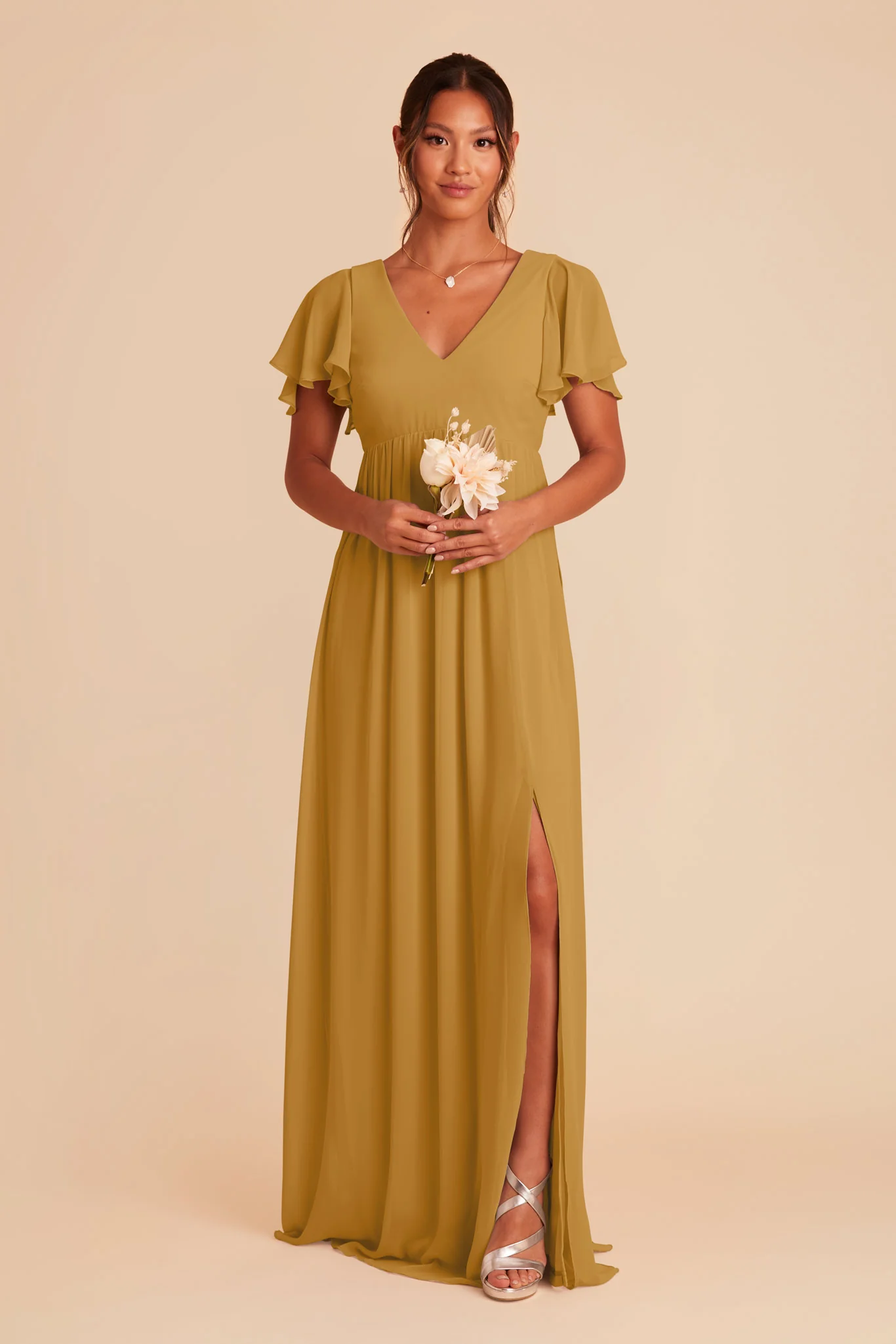 Hannah Empire Dress - Marigold - necksoother