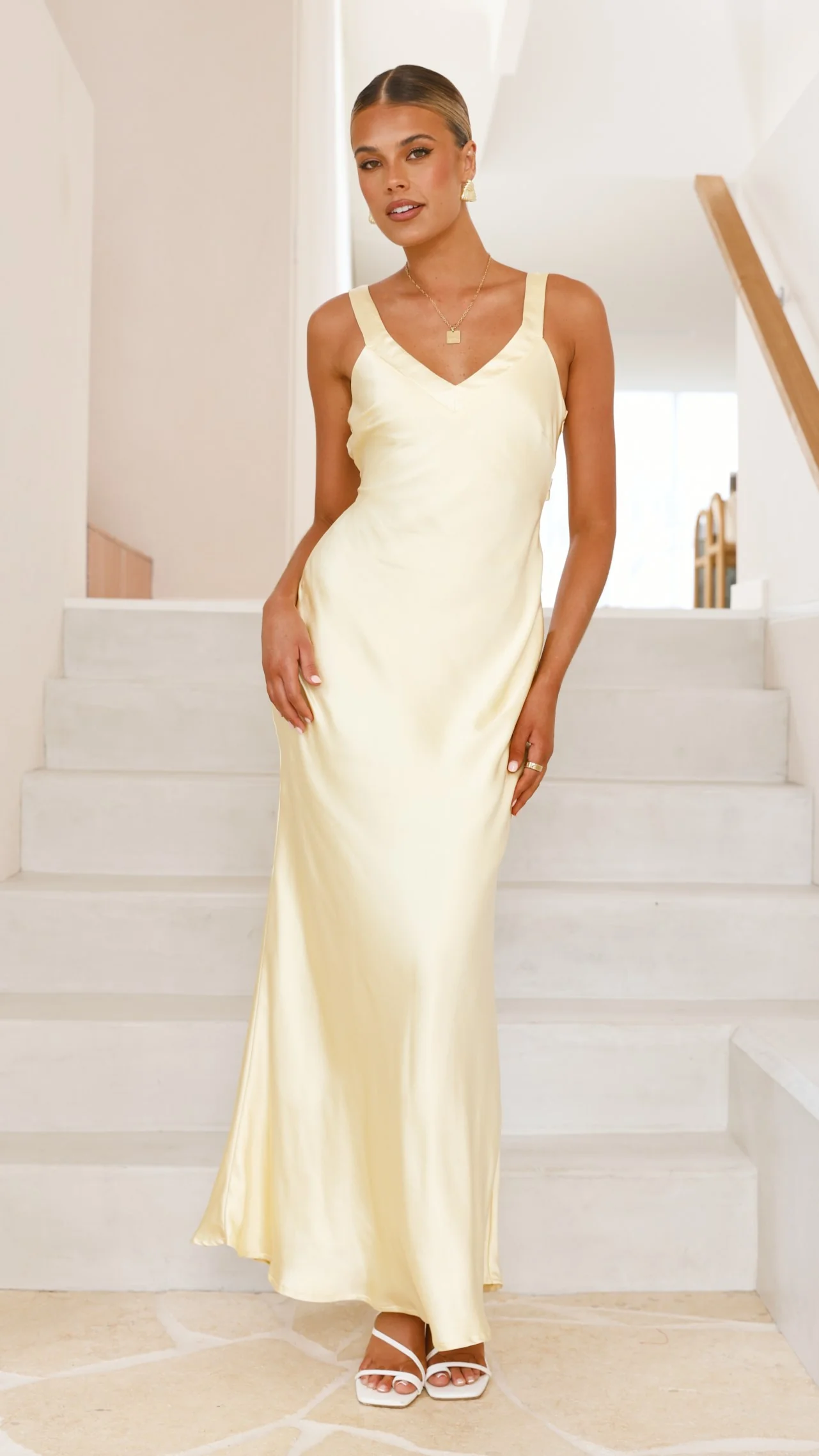 Andie Maxi Dress - Yellow - necksoother