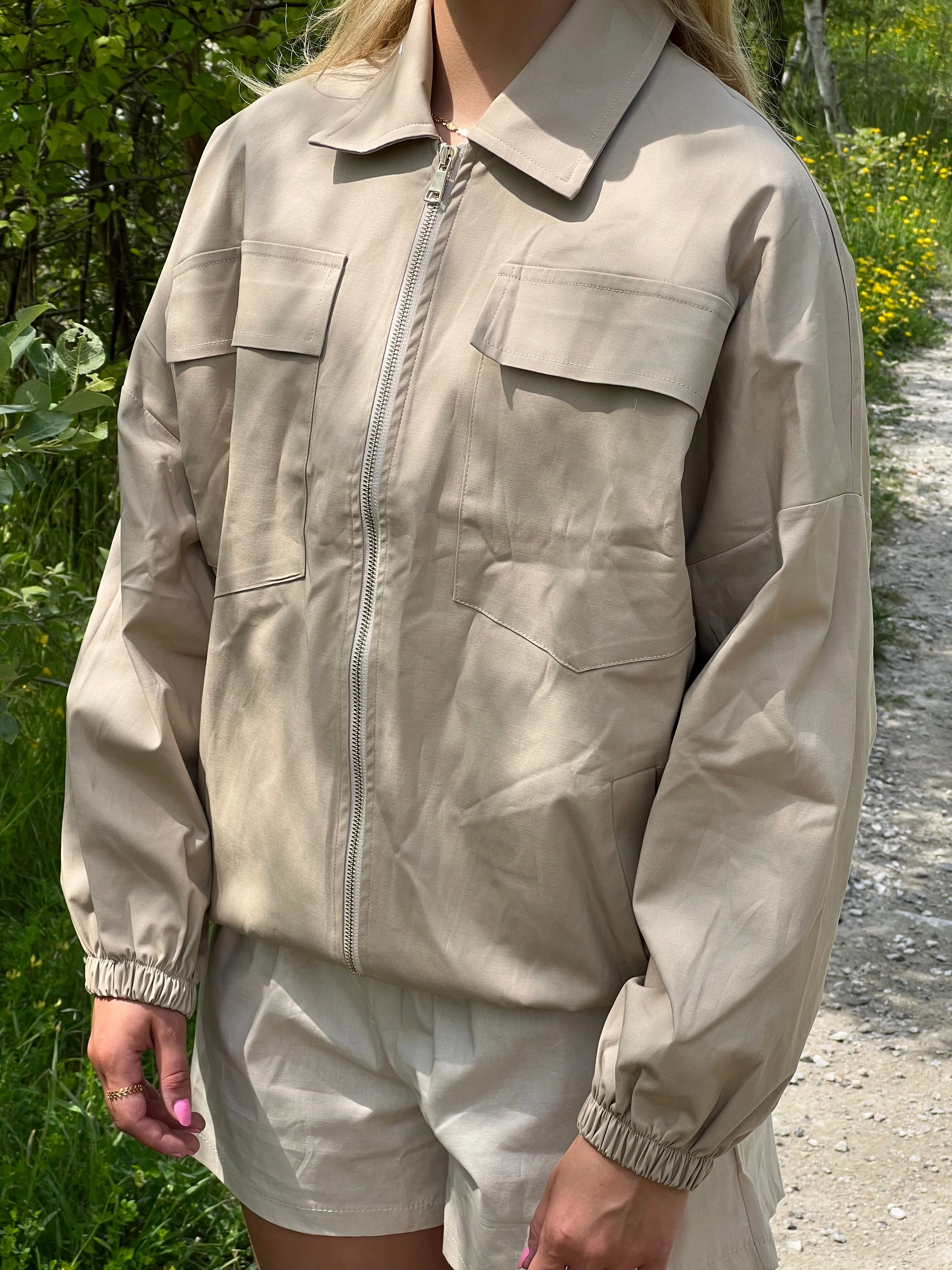 Nena bomber jacket - Beige - necksoother