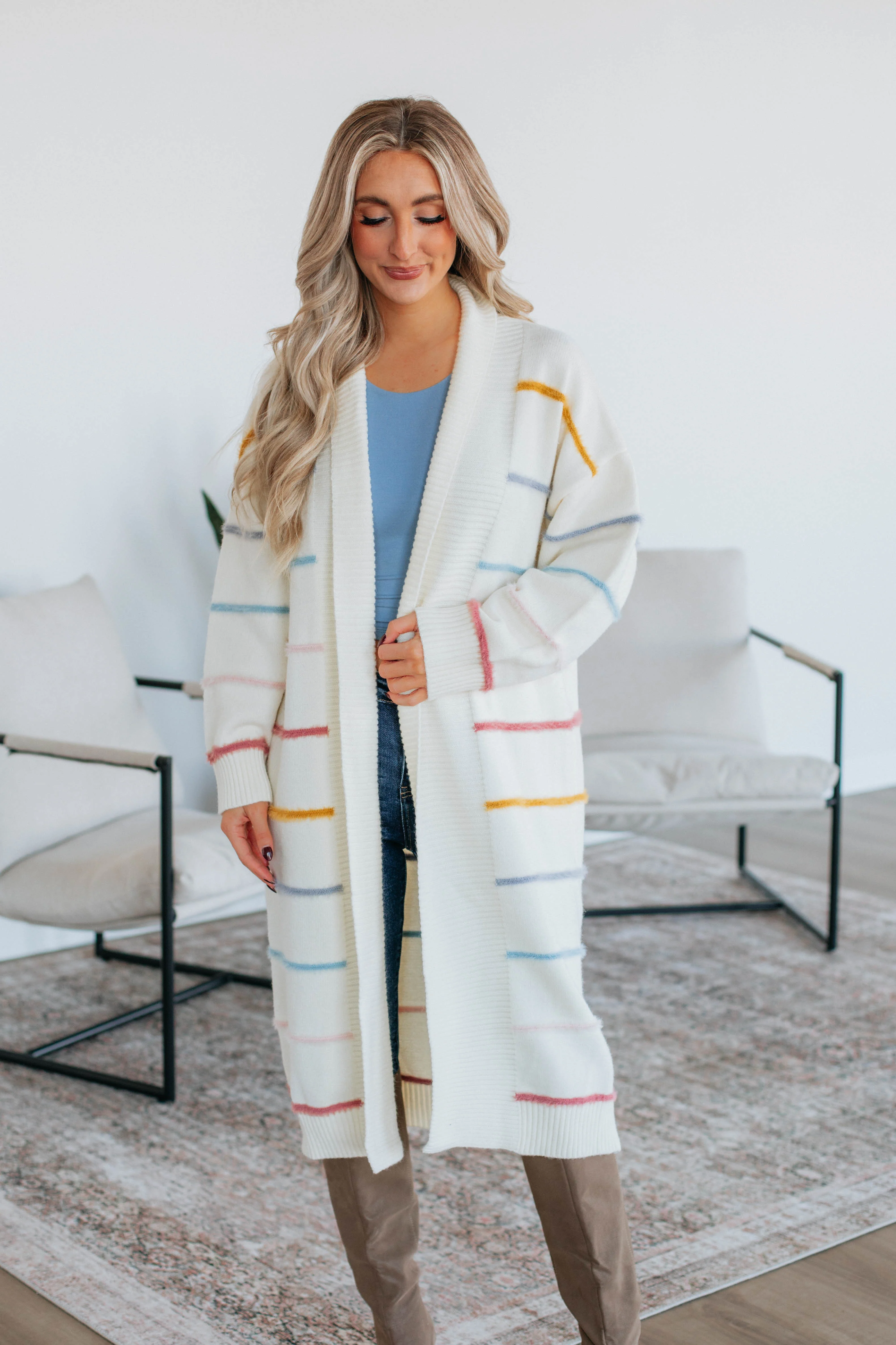 Myah Striped Cardigan - necksoother