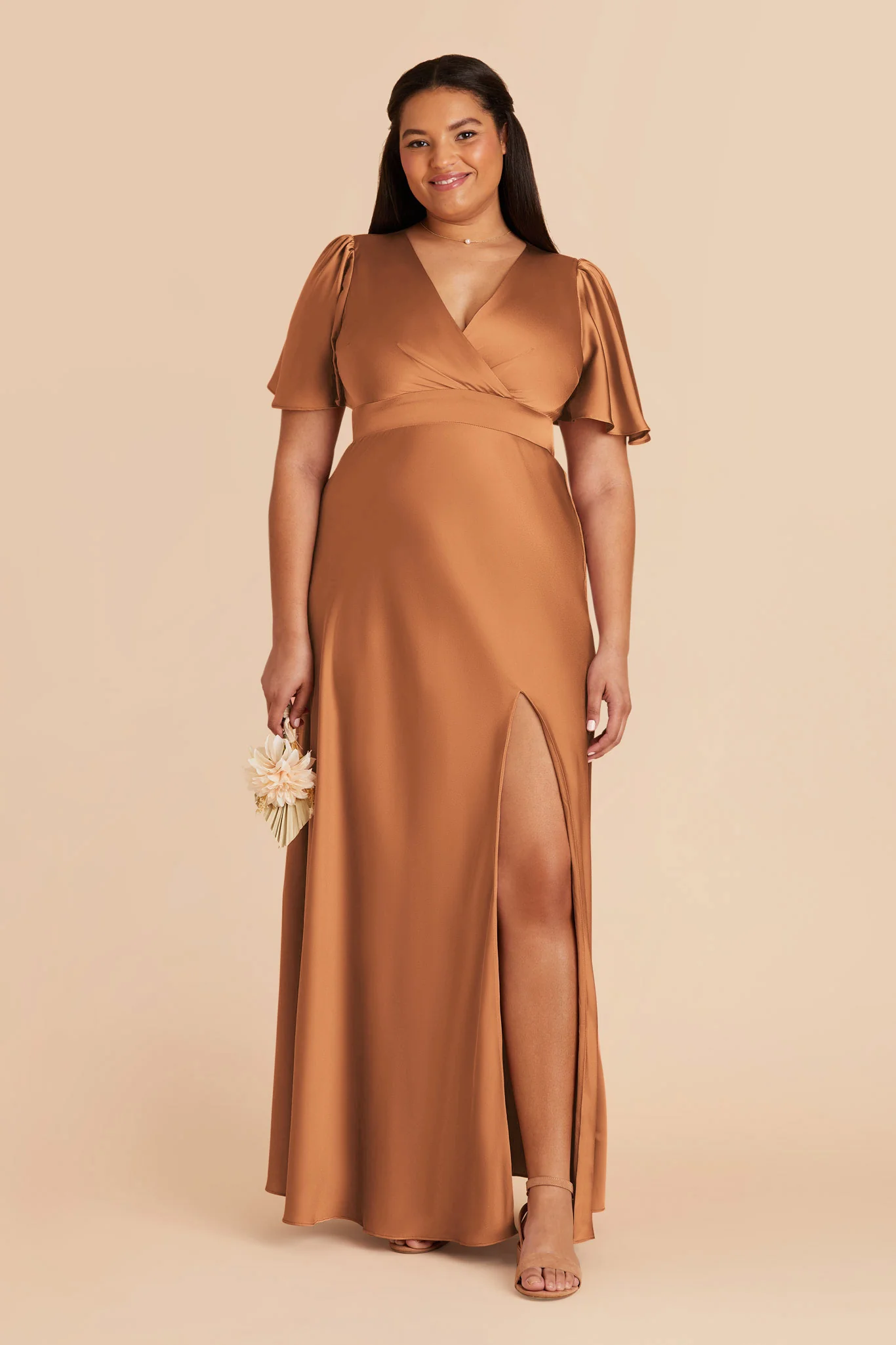 Marni Matte Satin Dress - Rust - necksoother