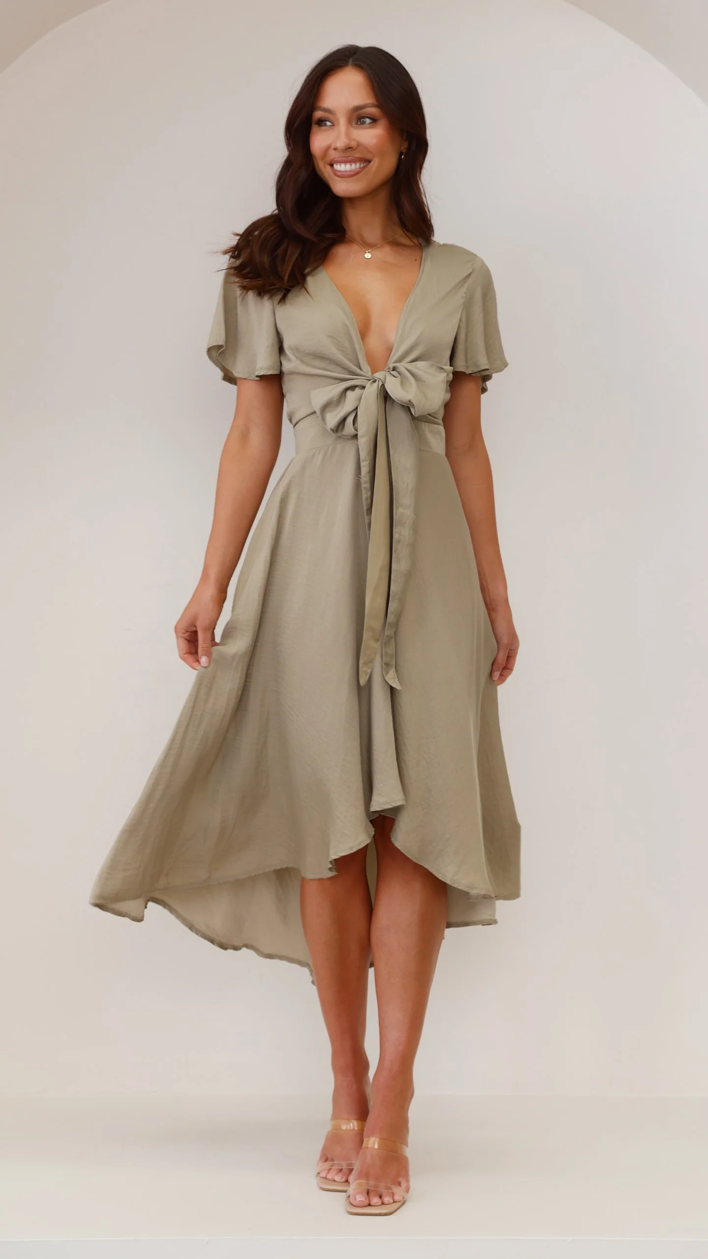 Sunny Daze Dress - Olive - necksoother