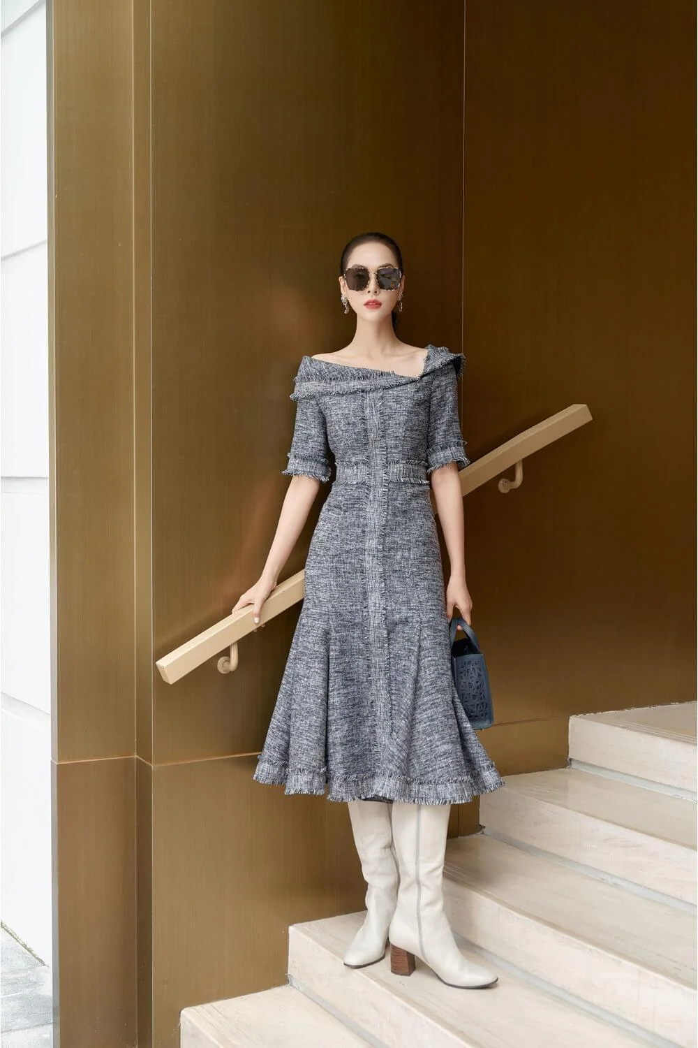 Rooty Tweed Dress - necksoother