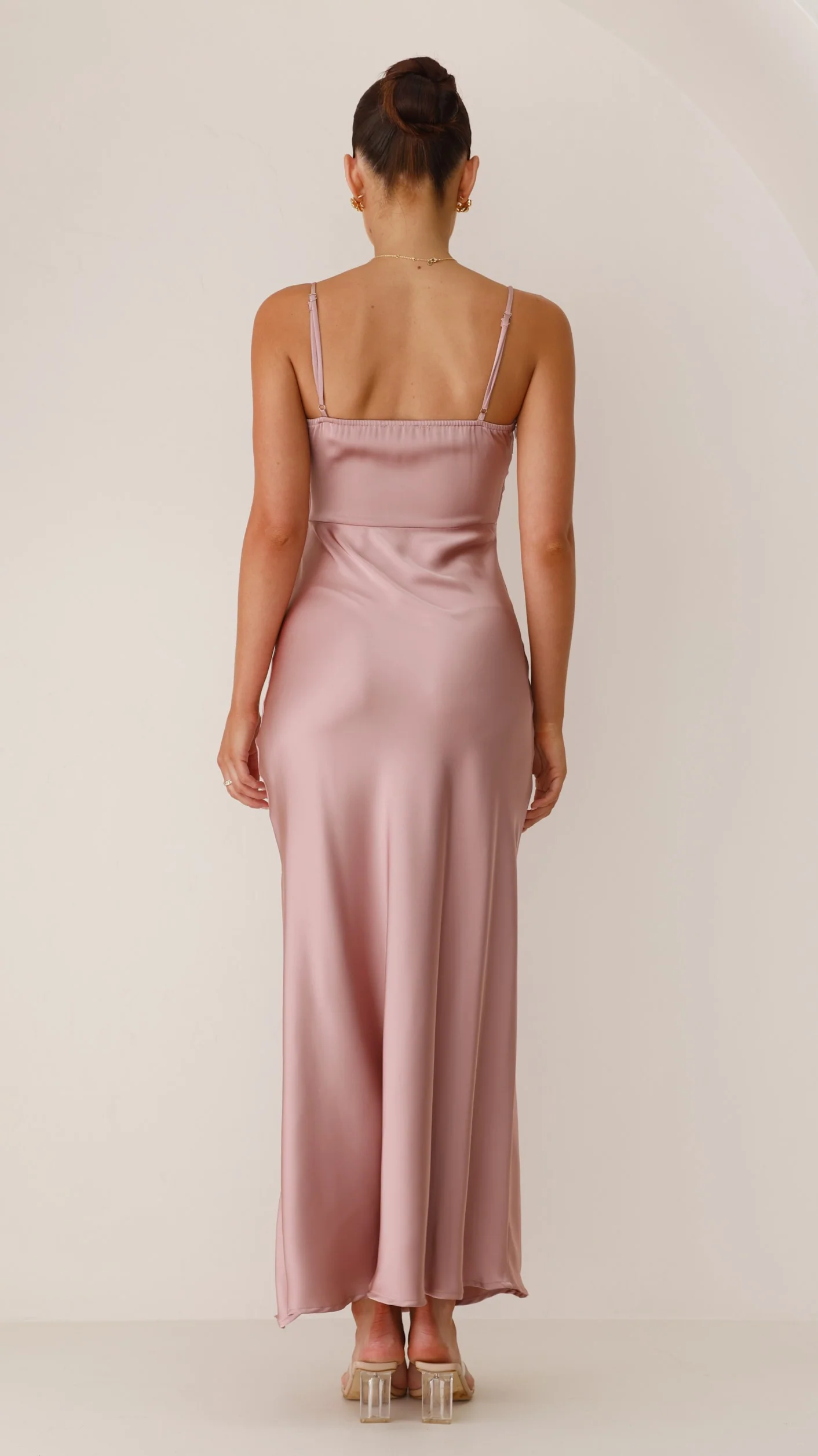 Ilana Maxi Dress - Dusty Pink - necksoother