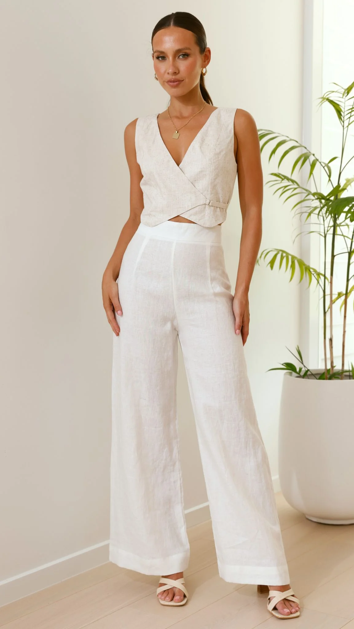 Karah Pants - White - necksoother