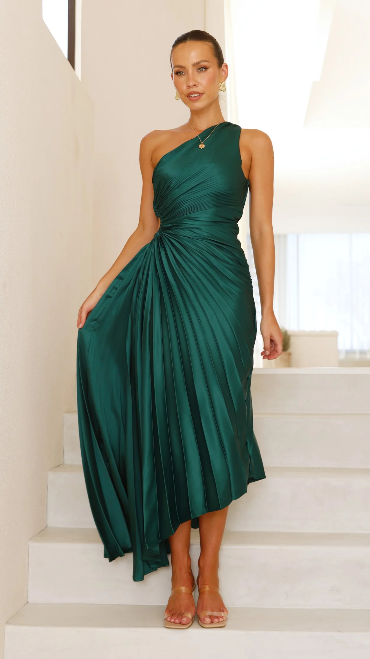 Olivia Maxi Dress - Forest Green - necksoother