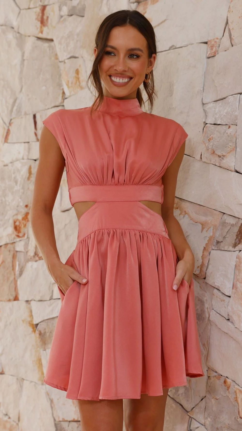 Beatrice Mini Dress - Desert - necksoother