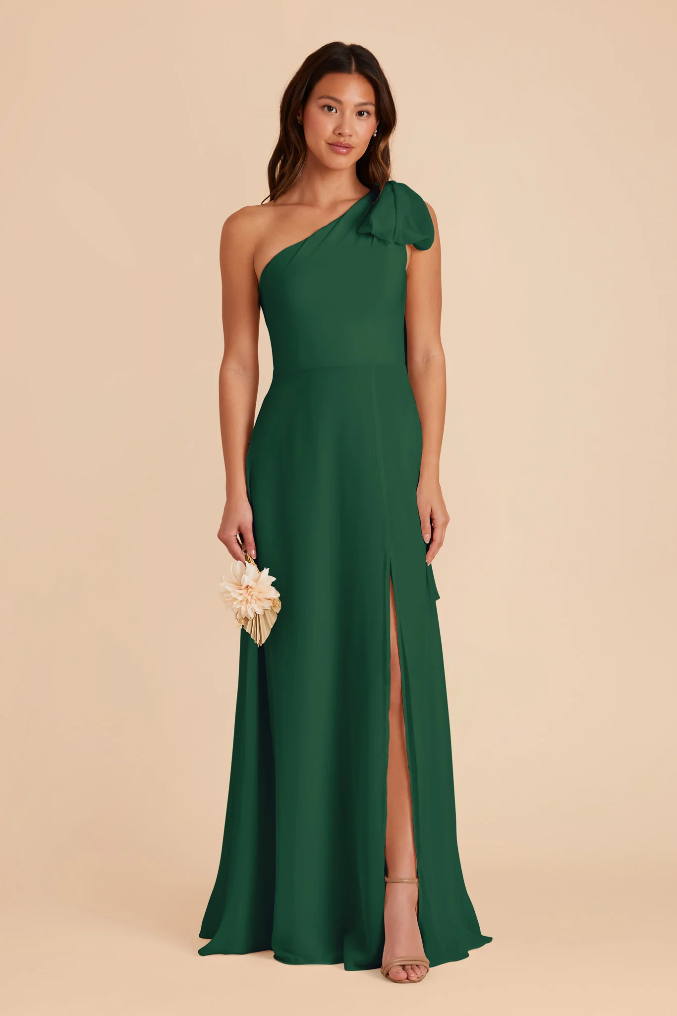 Melissa Chiffon Dress - Forest Green - necksoother