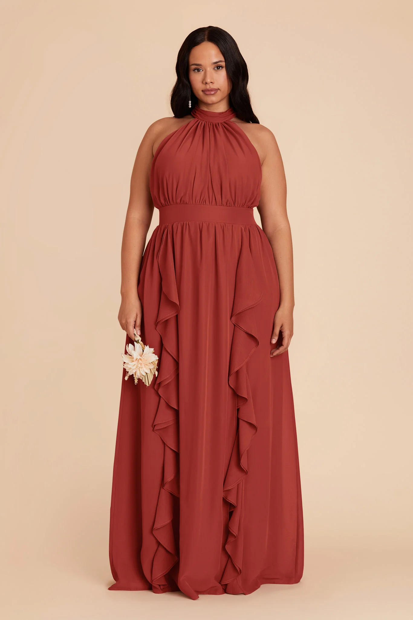 Joyce Chiffon Dress - Spice - necksoother