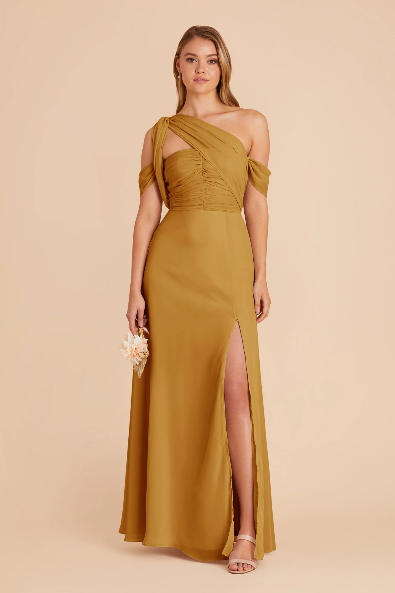 Cara Chiffon Dress - Marigold - necksoother