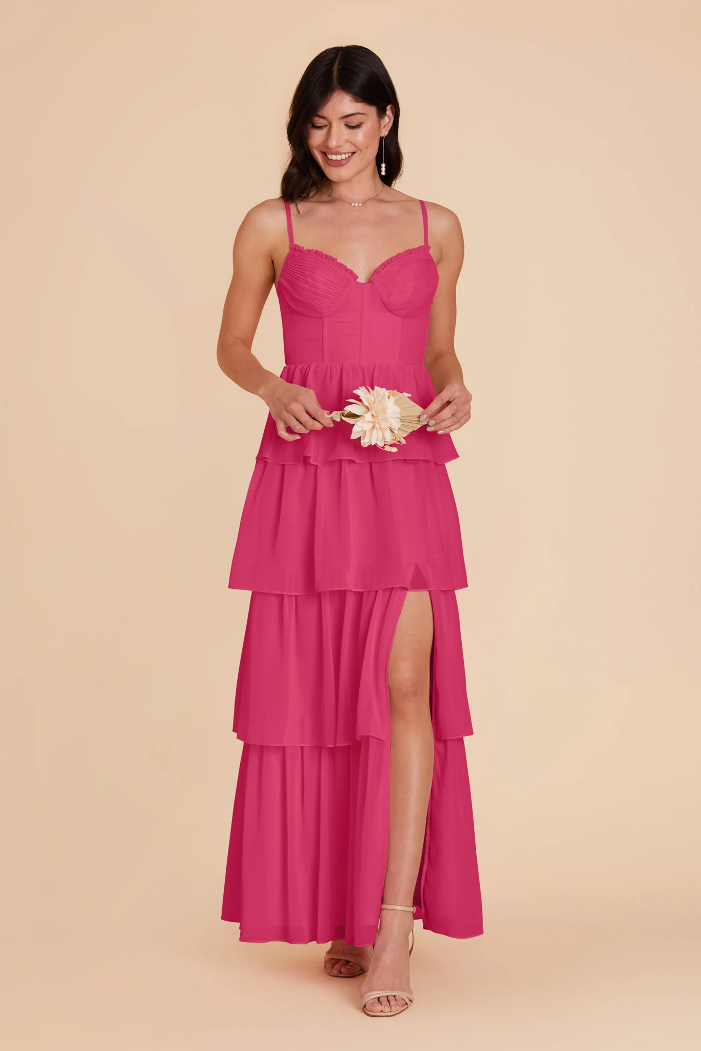 Lola Chiffon Dress - Fuchsia - necksoother