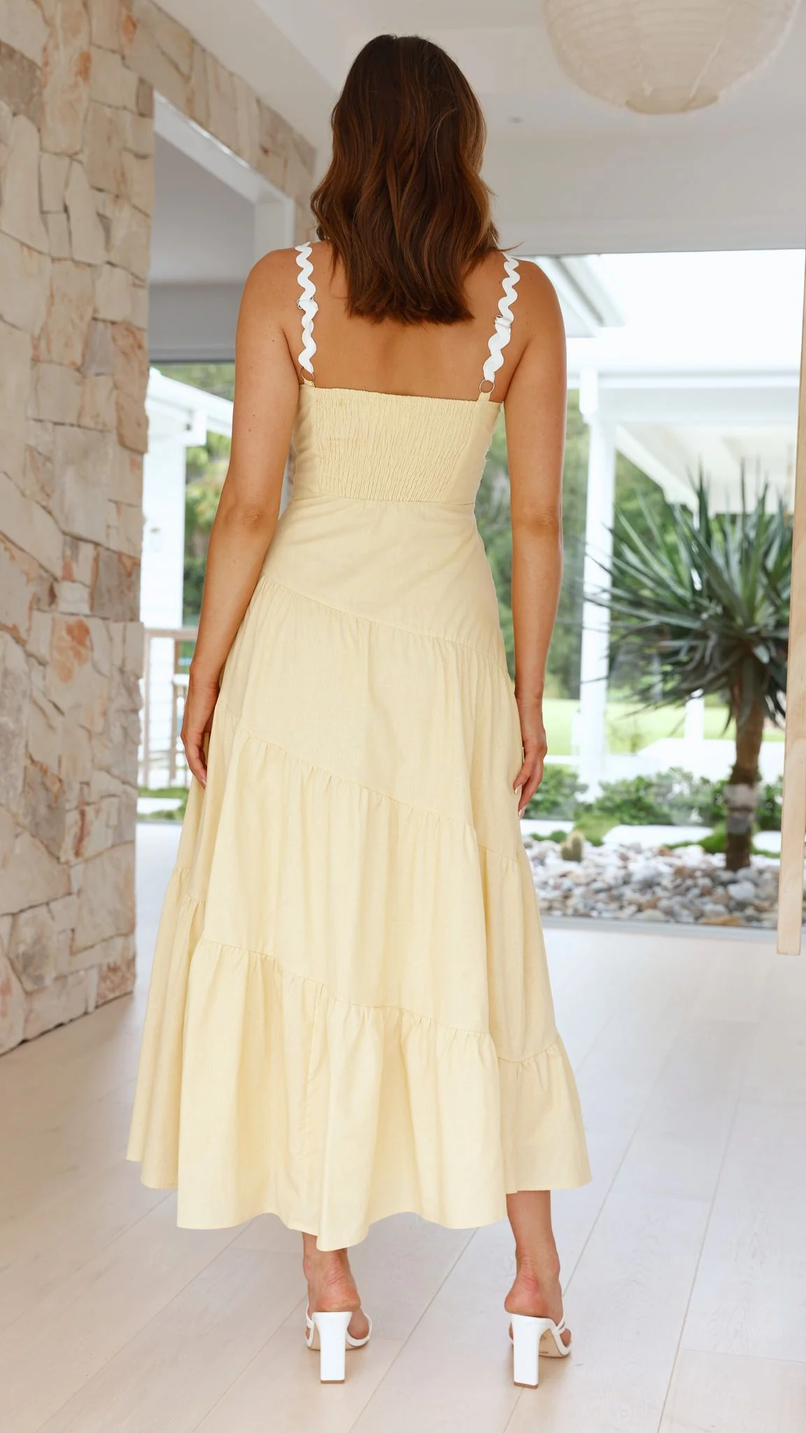 Carlita Maxi Dress - Yellow - necksoother